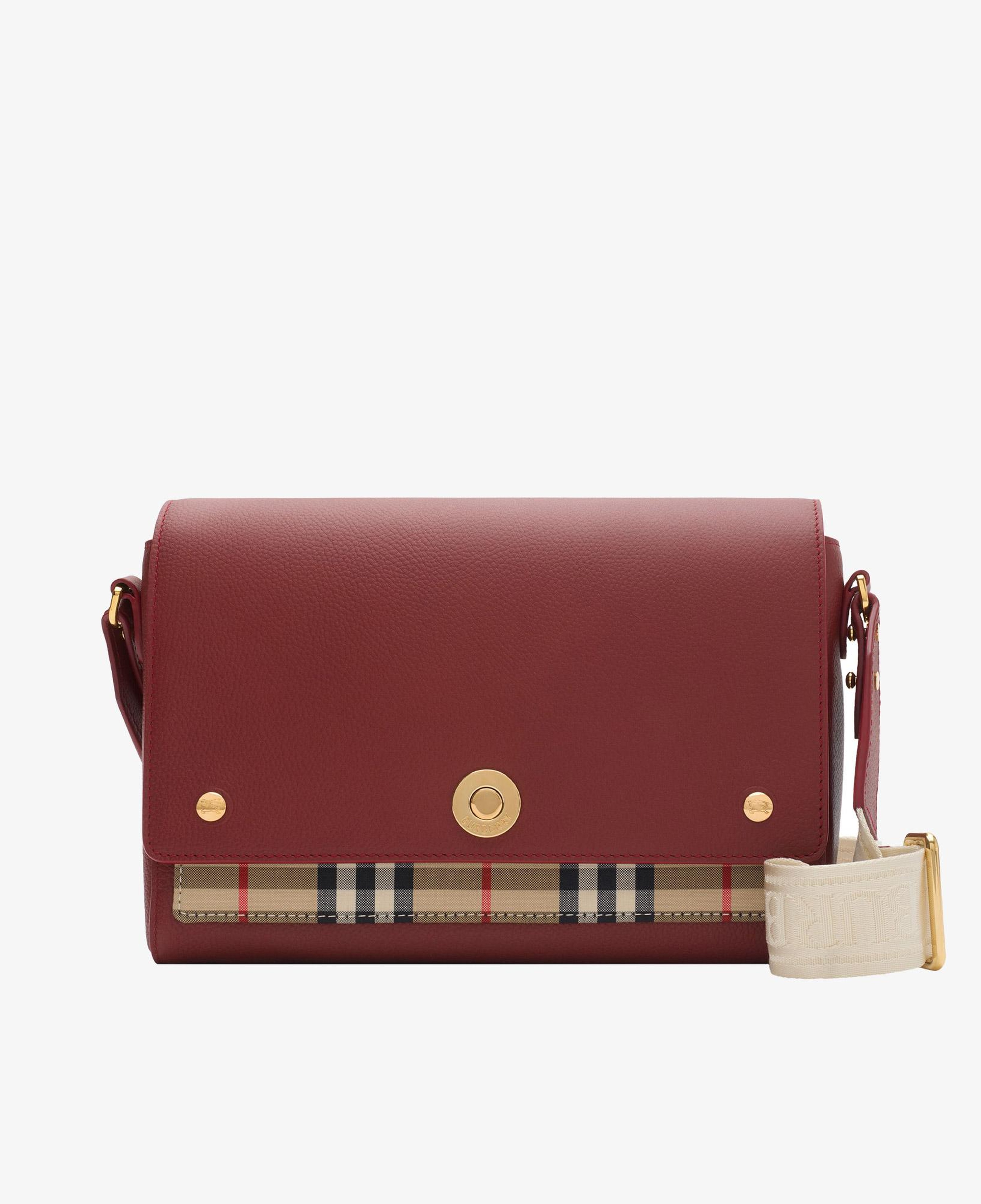 Burberry Note Kadın Bordo Omuz Çantası