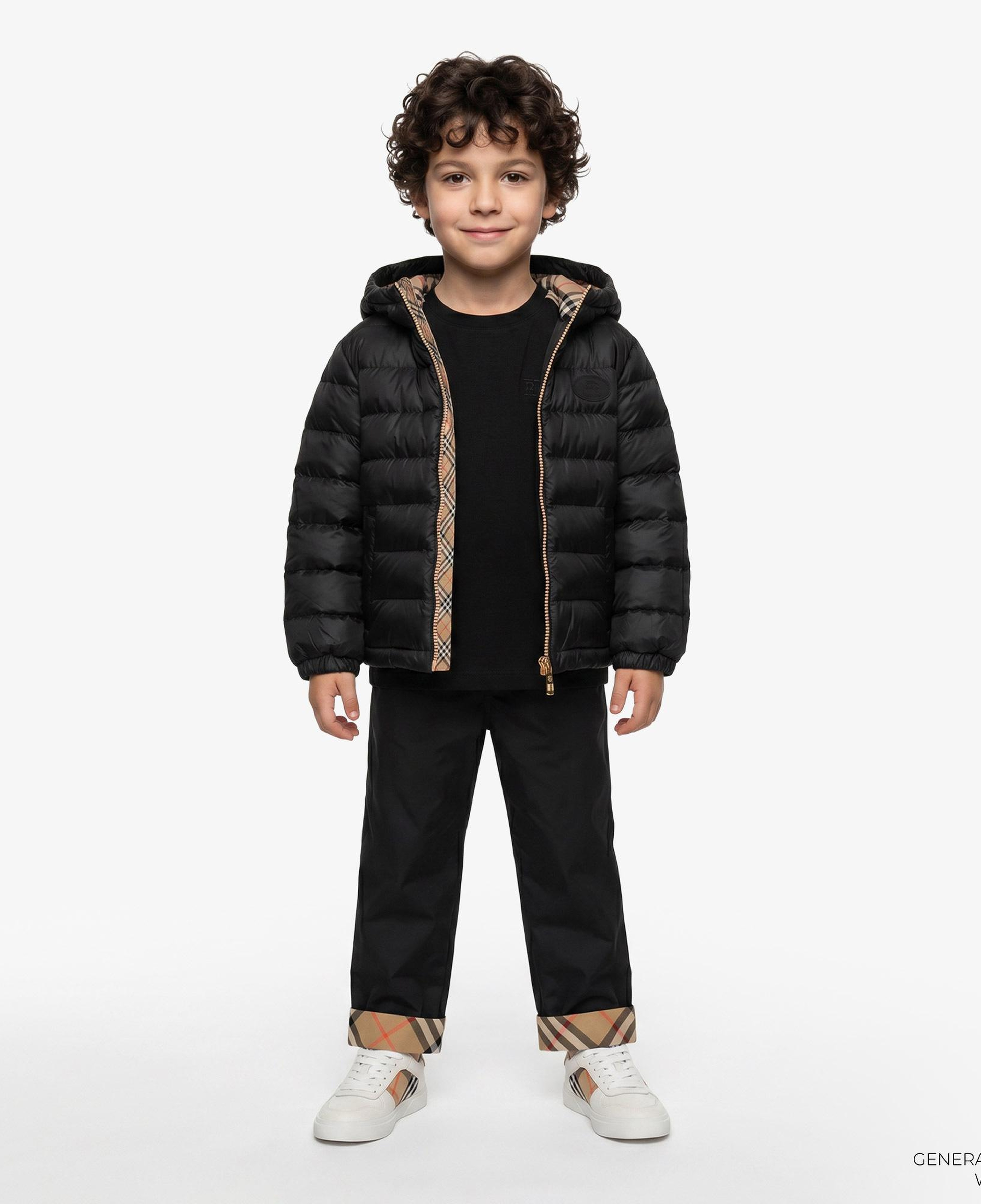 Burberry Henry Çocuk Siyah Mont