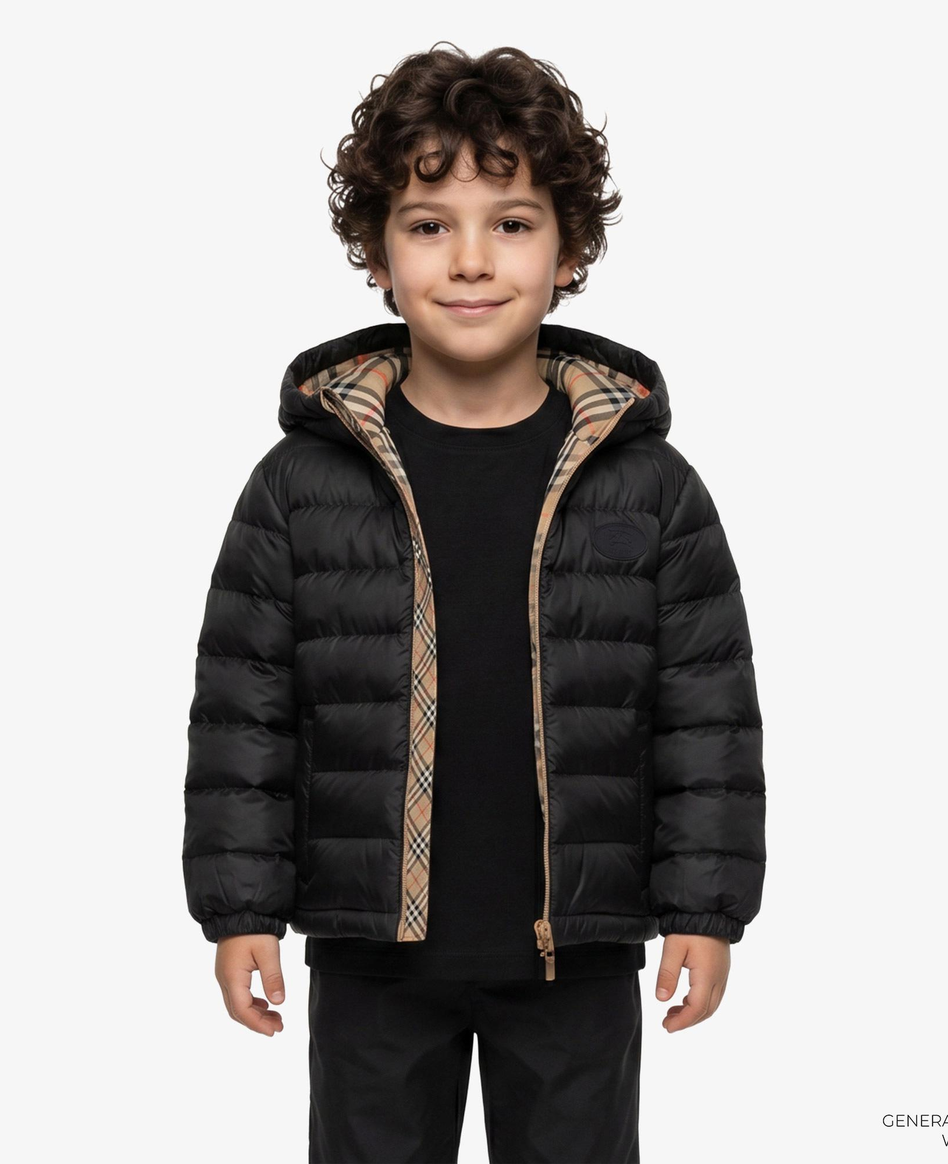 Burberry Henry Çocuk Siyah Mont