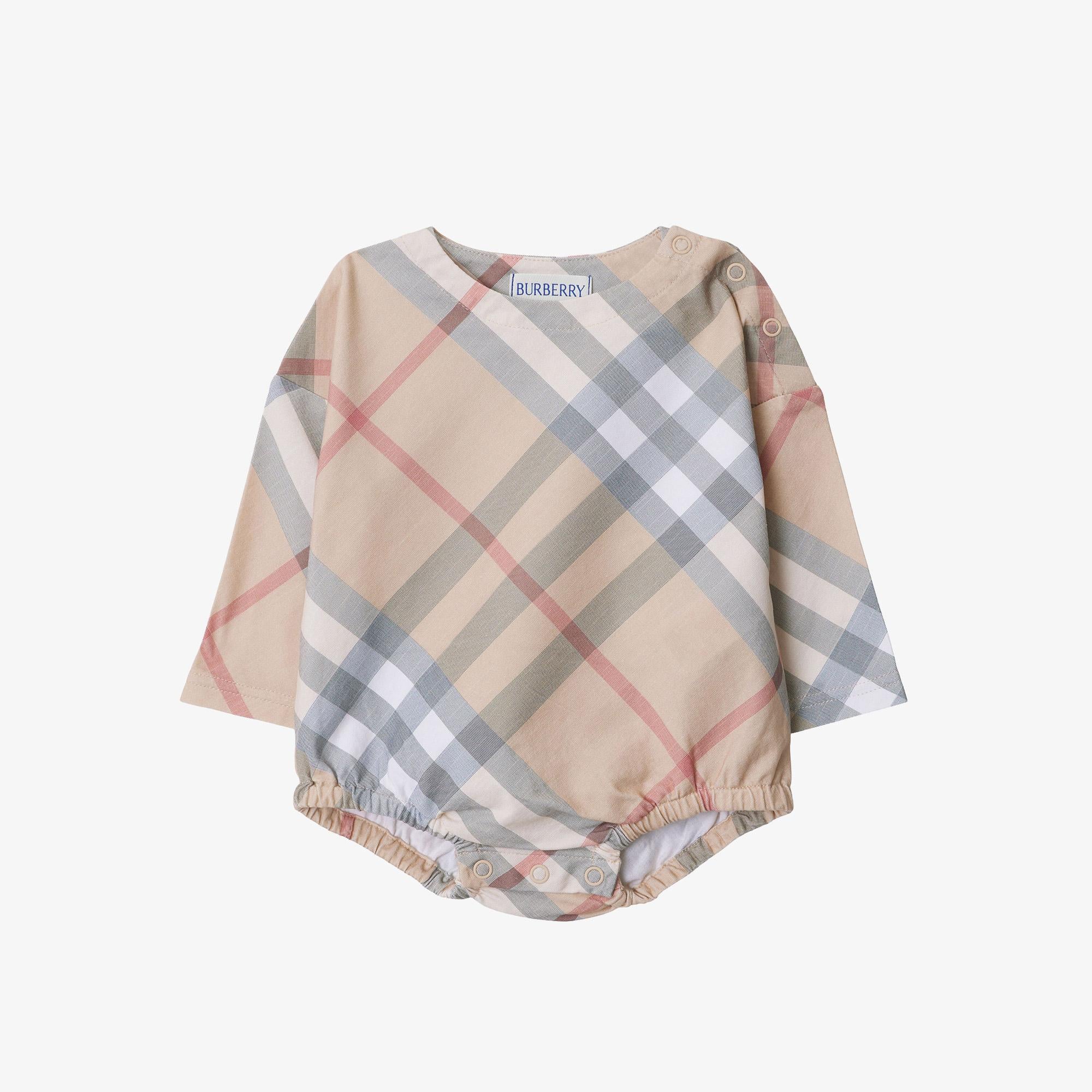 Burberry Çocuk Bej Bebek Seti