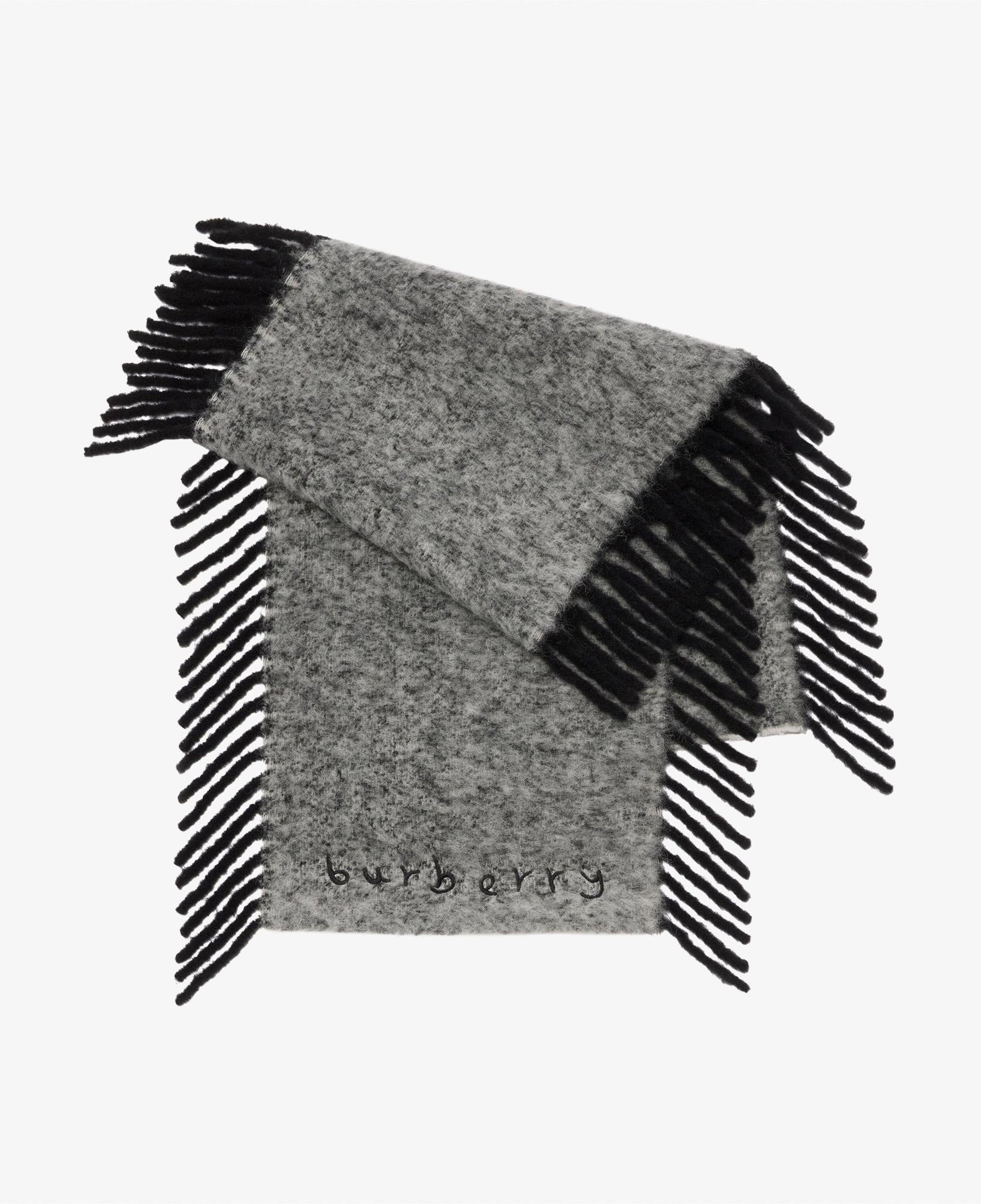 Burberry Alpaca Happy Kadın Gri Atkı