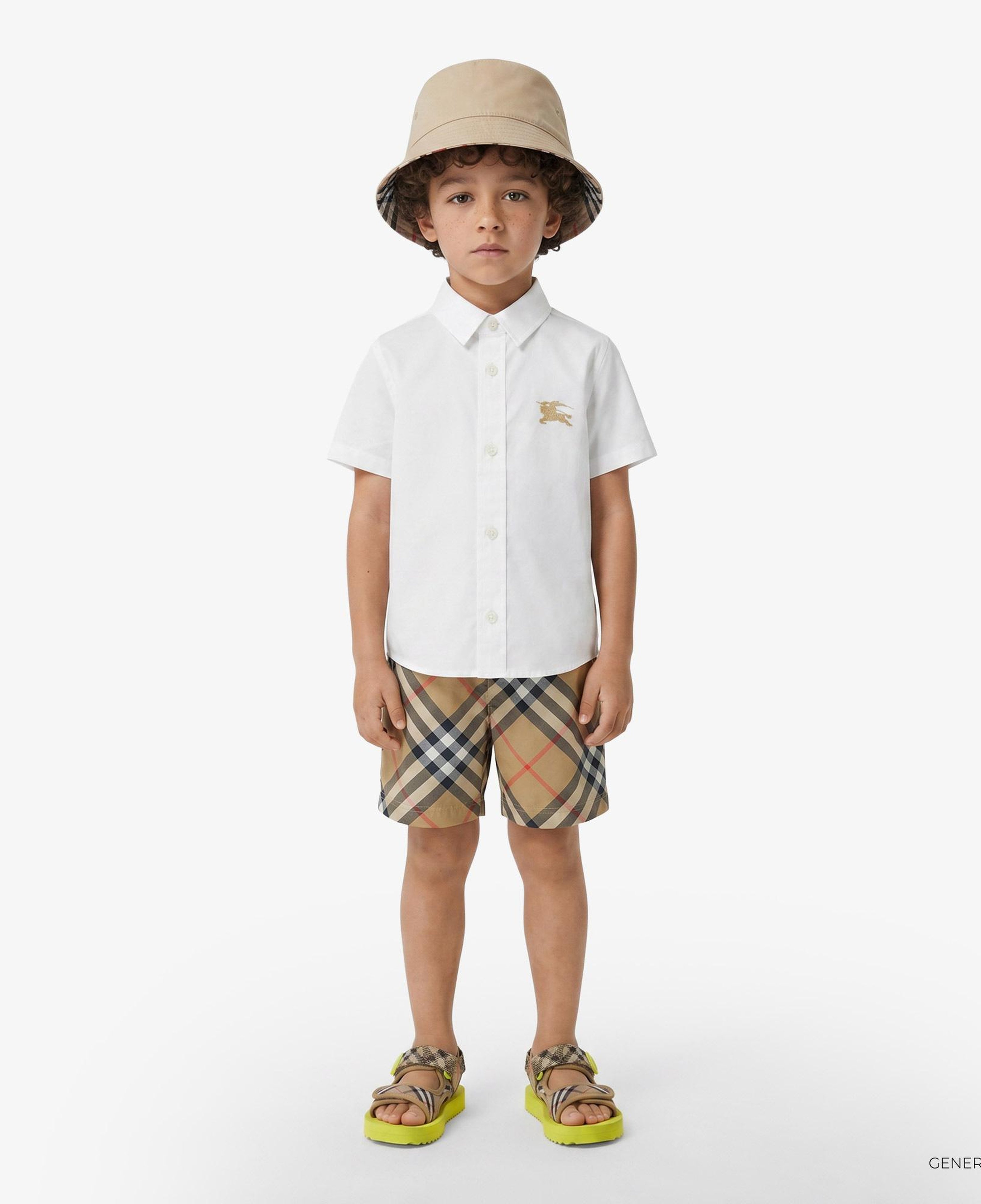 Burberry Atticus Çocuk Bej Deniz Şortu