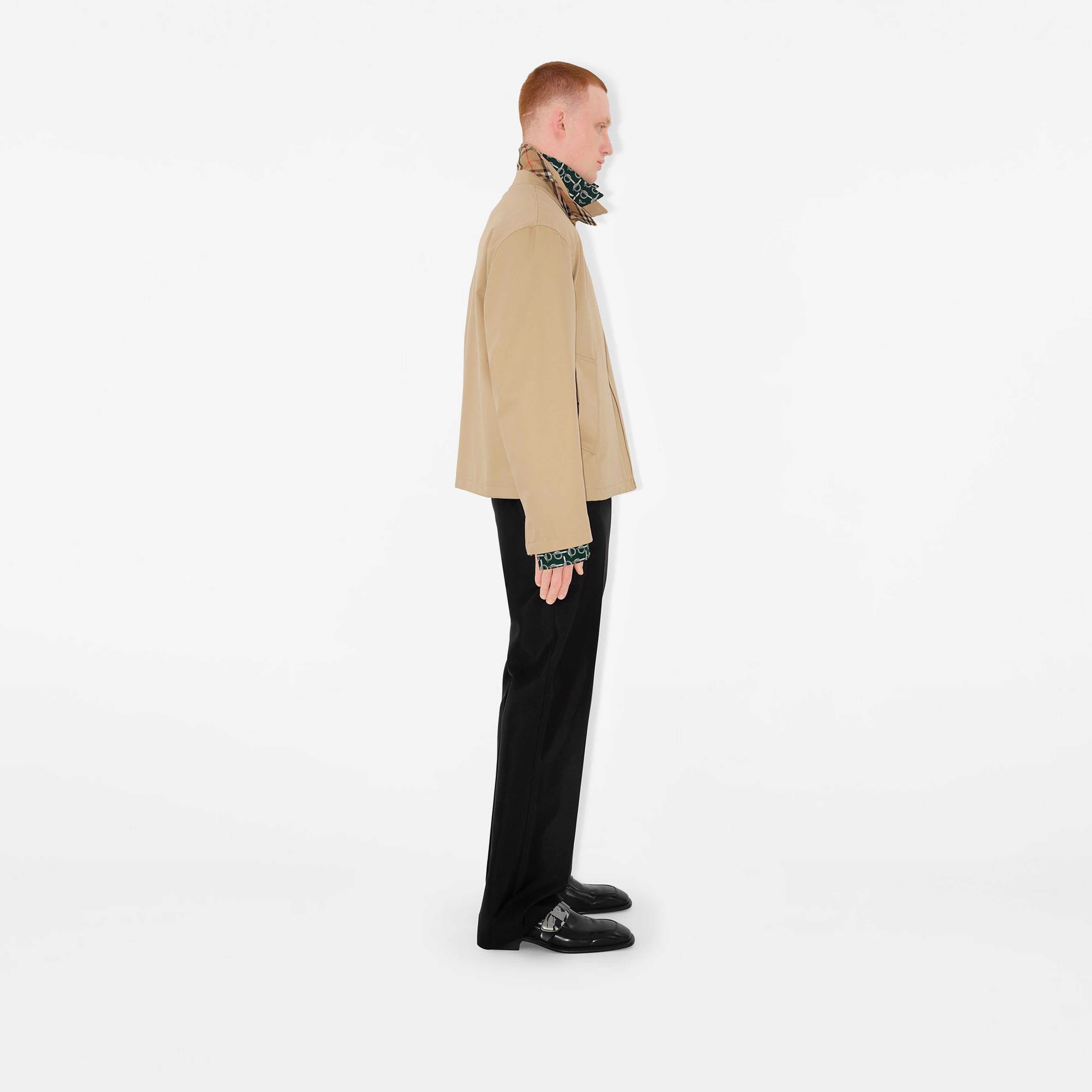 Burberry Gabardine Harrington Erkek Bej Ceket