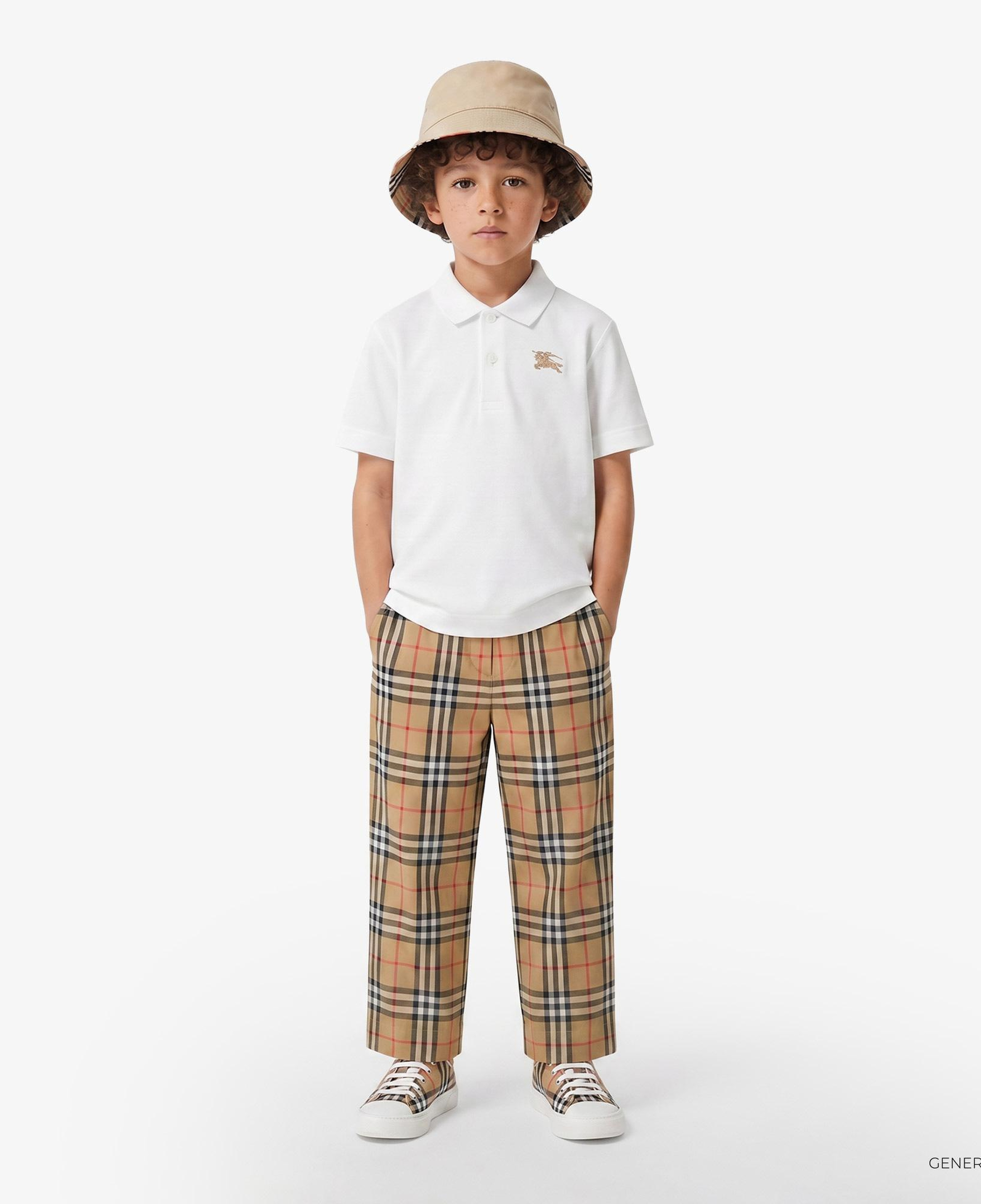 Burberry Orla Check Çocuk Bej Pantolon