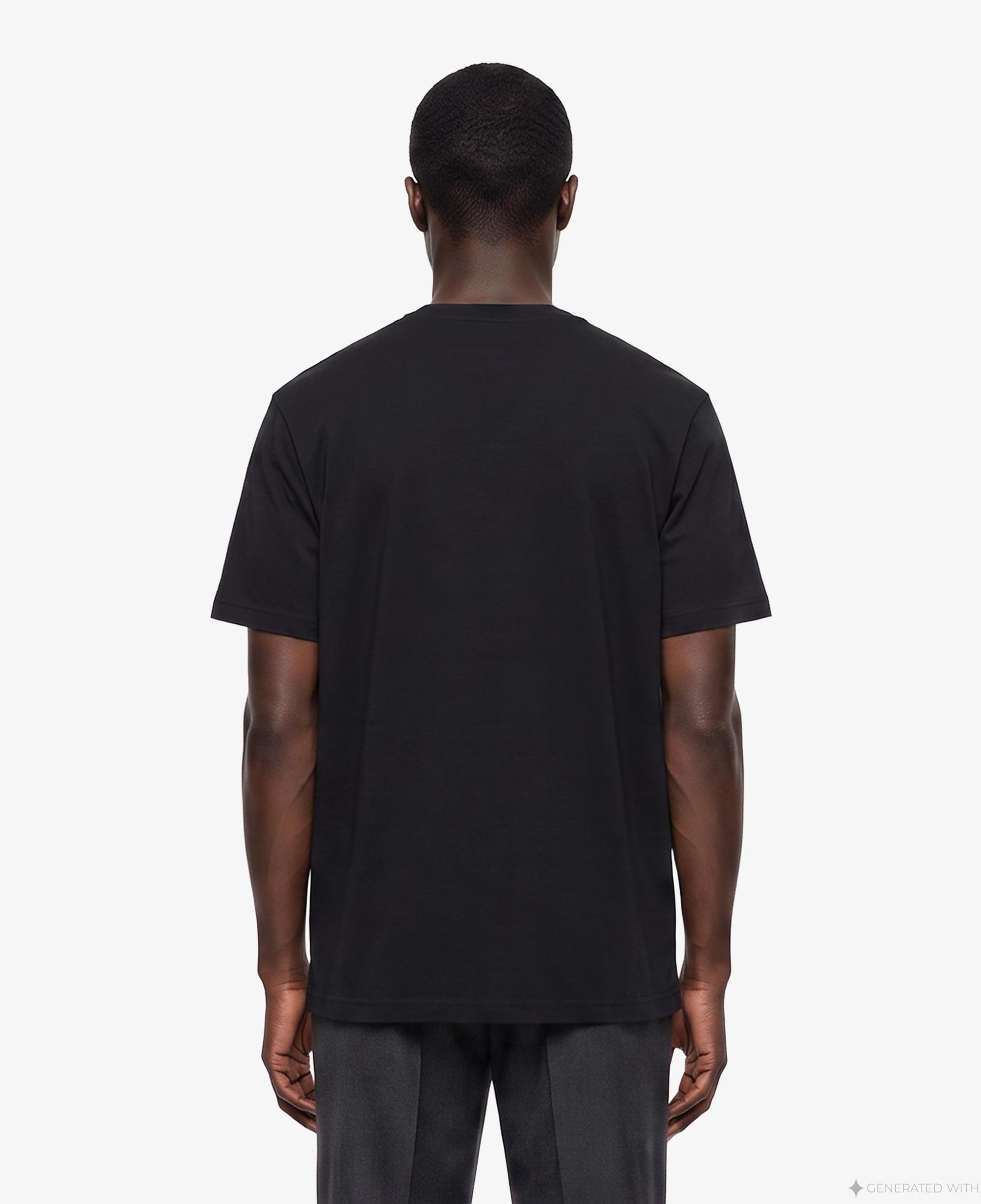 FashFed F İkonlu Unisex Siyah T-Shirt