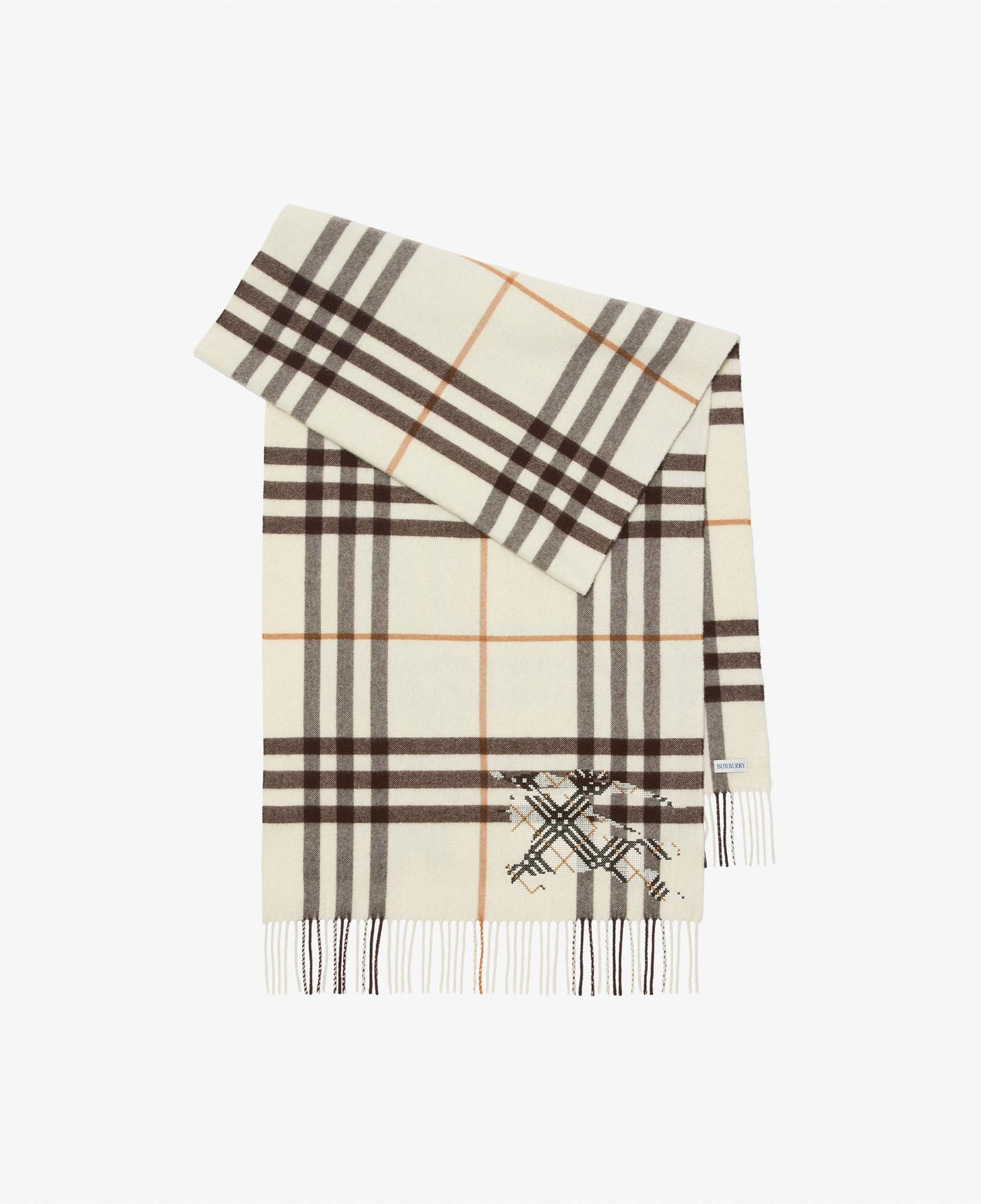 Burberry Chck Ekd X Stıtch Kadın Beyaz Atkı