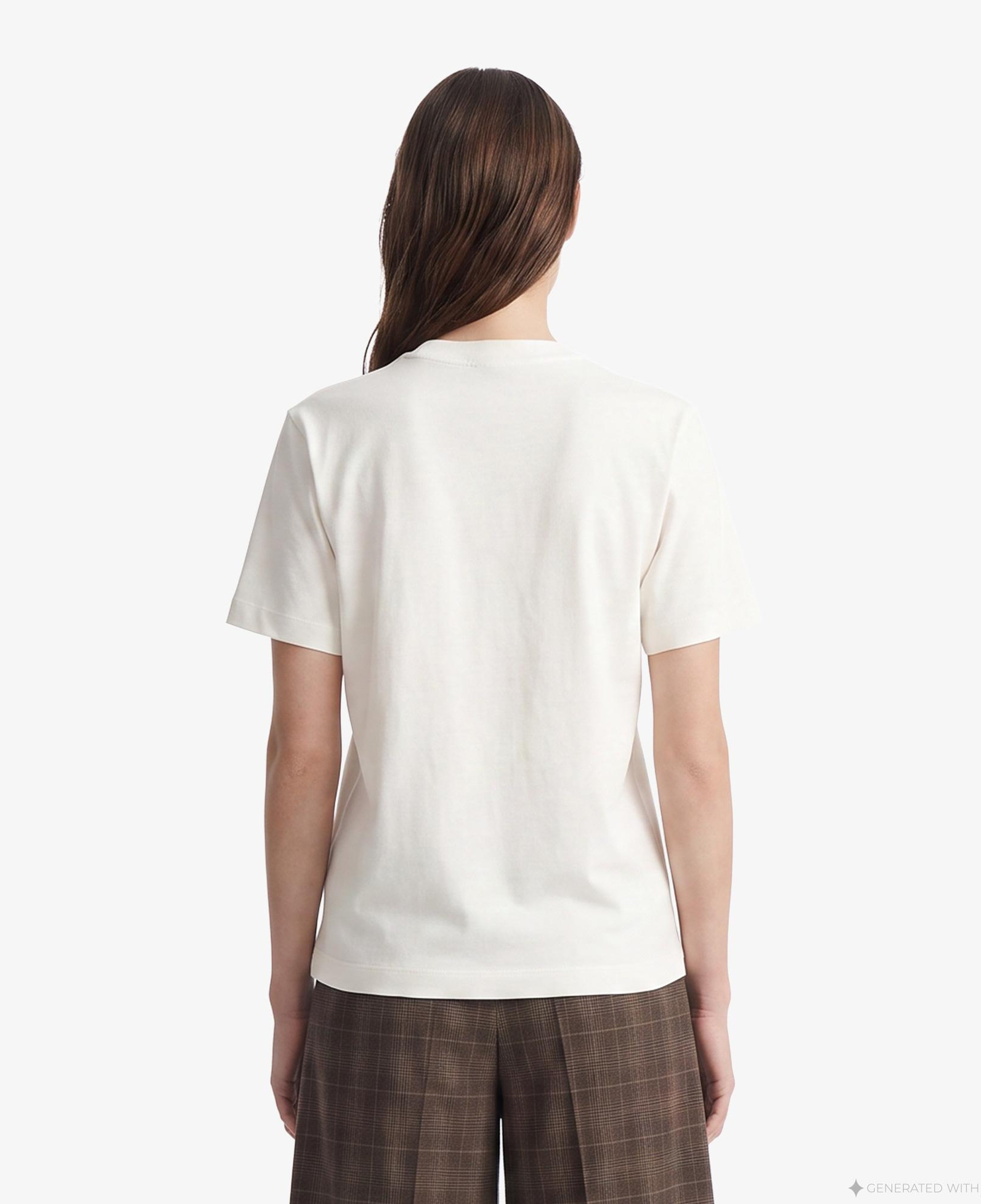 FashFed F İkonlu Unisex Krem Rengi T-Shirt