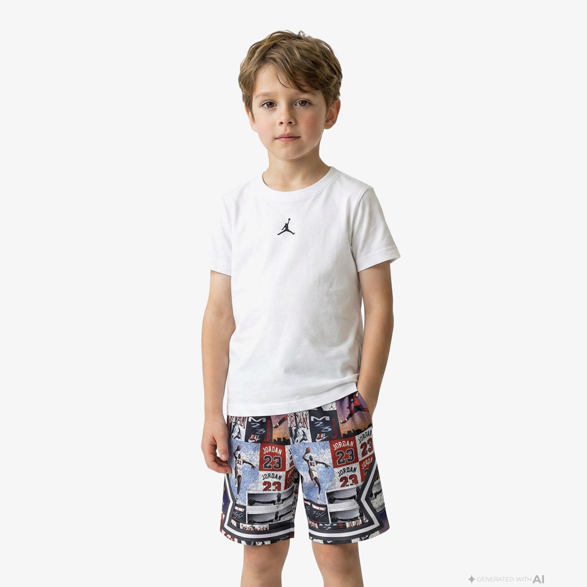 Jordan Sport Core Çocuk Beyaz T-Shirt