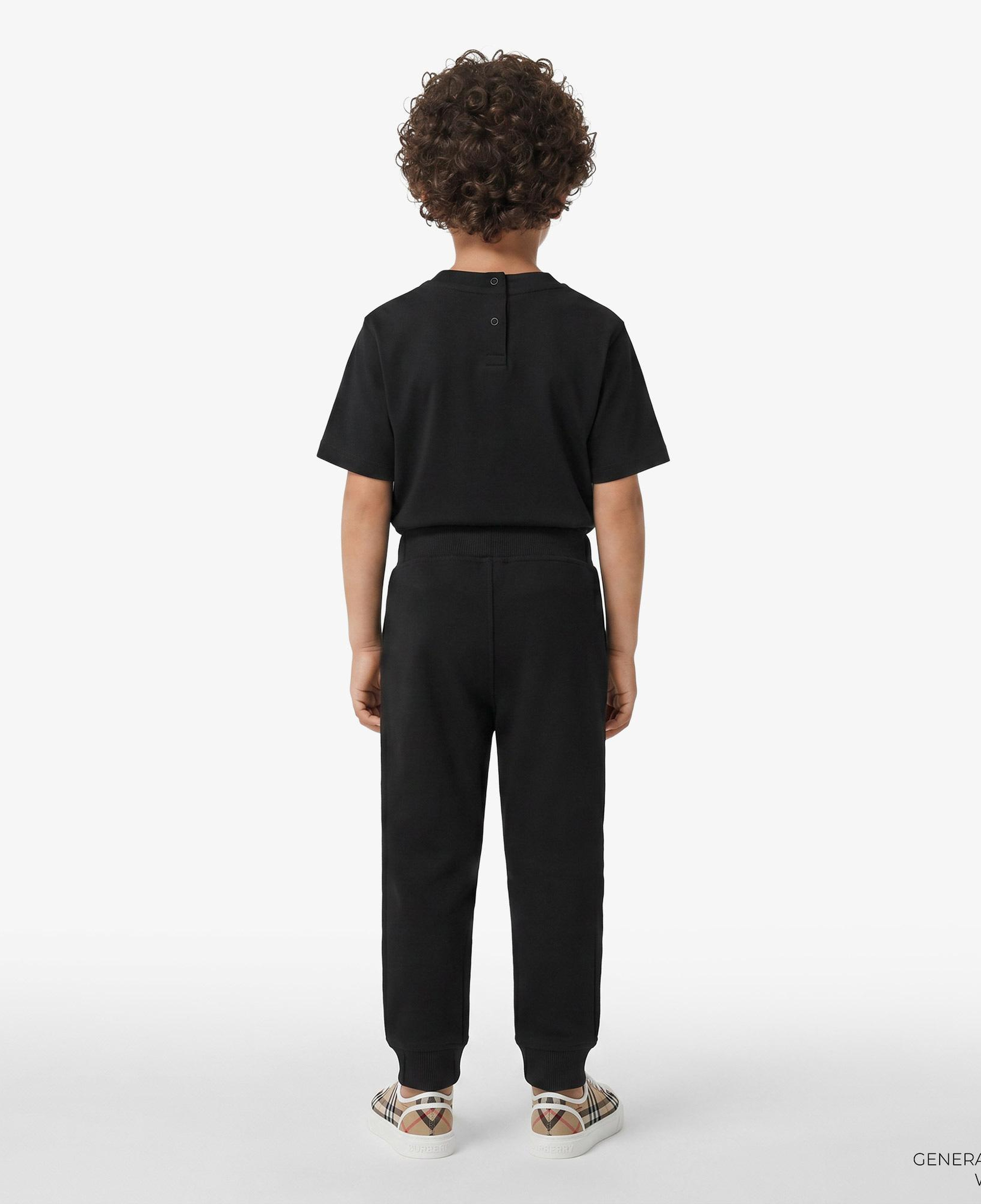 Burberry Jackson Label Cotton Jogging Çocuk Siyah Eşofman Altı
