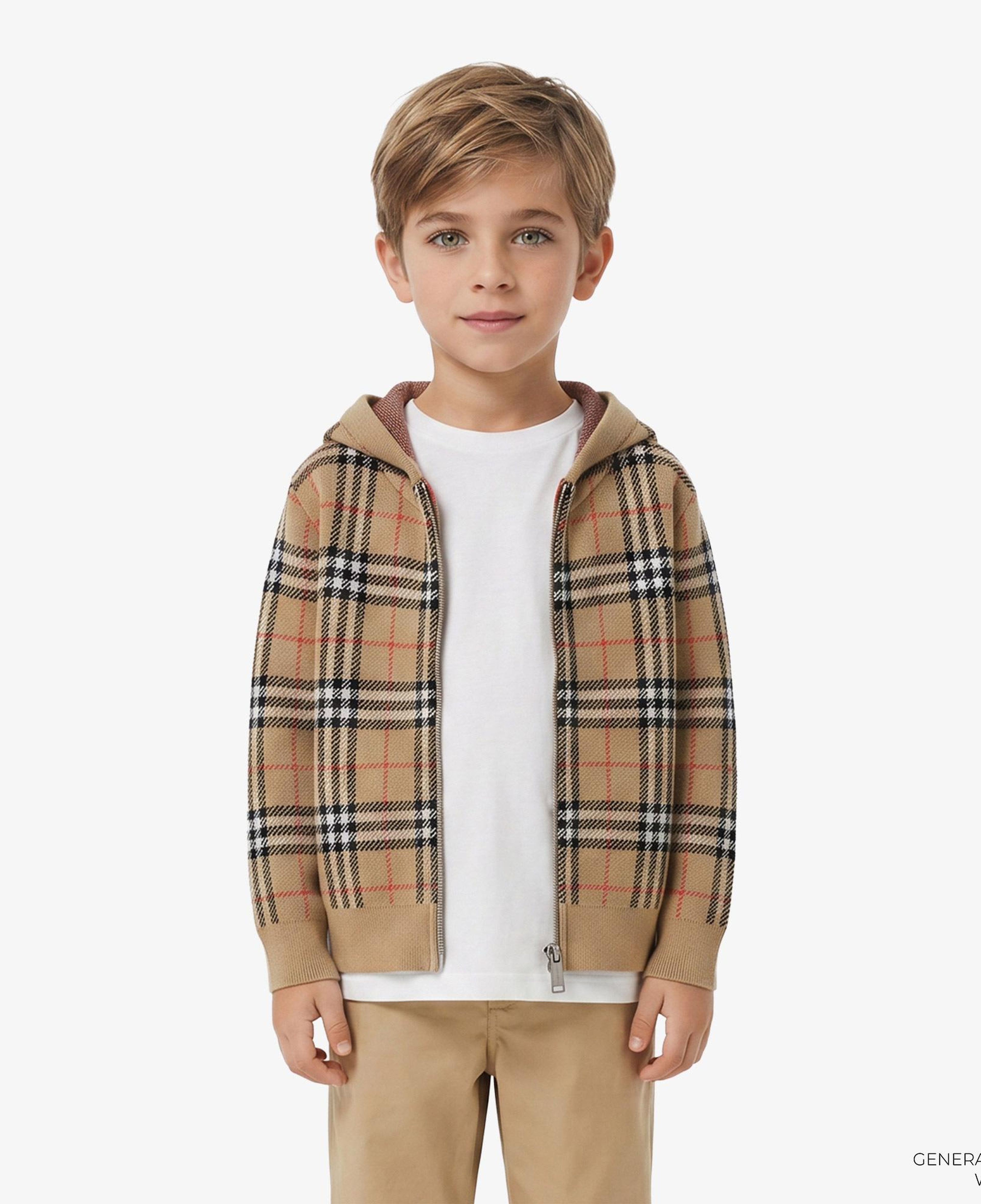 Burberry Jımmy Check Çocuk Bej Triko