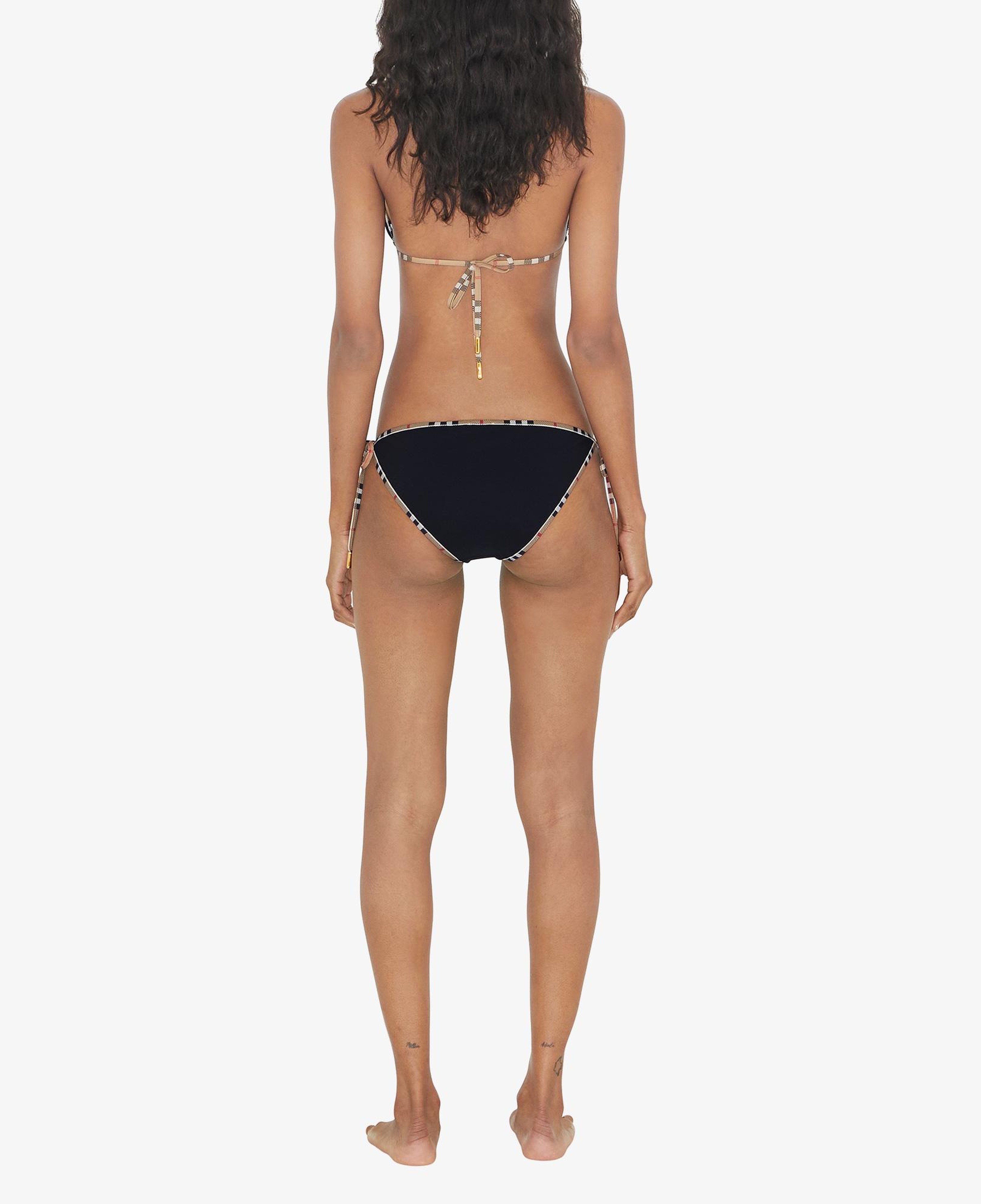Burberry Check Trim Triangle Kadın Siyah Bikini Altı