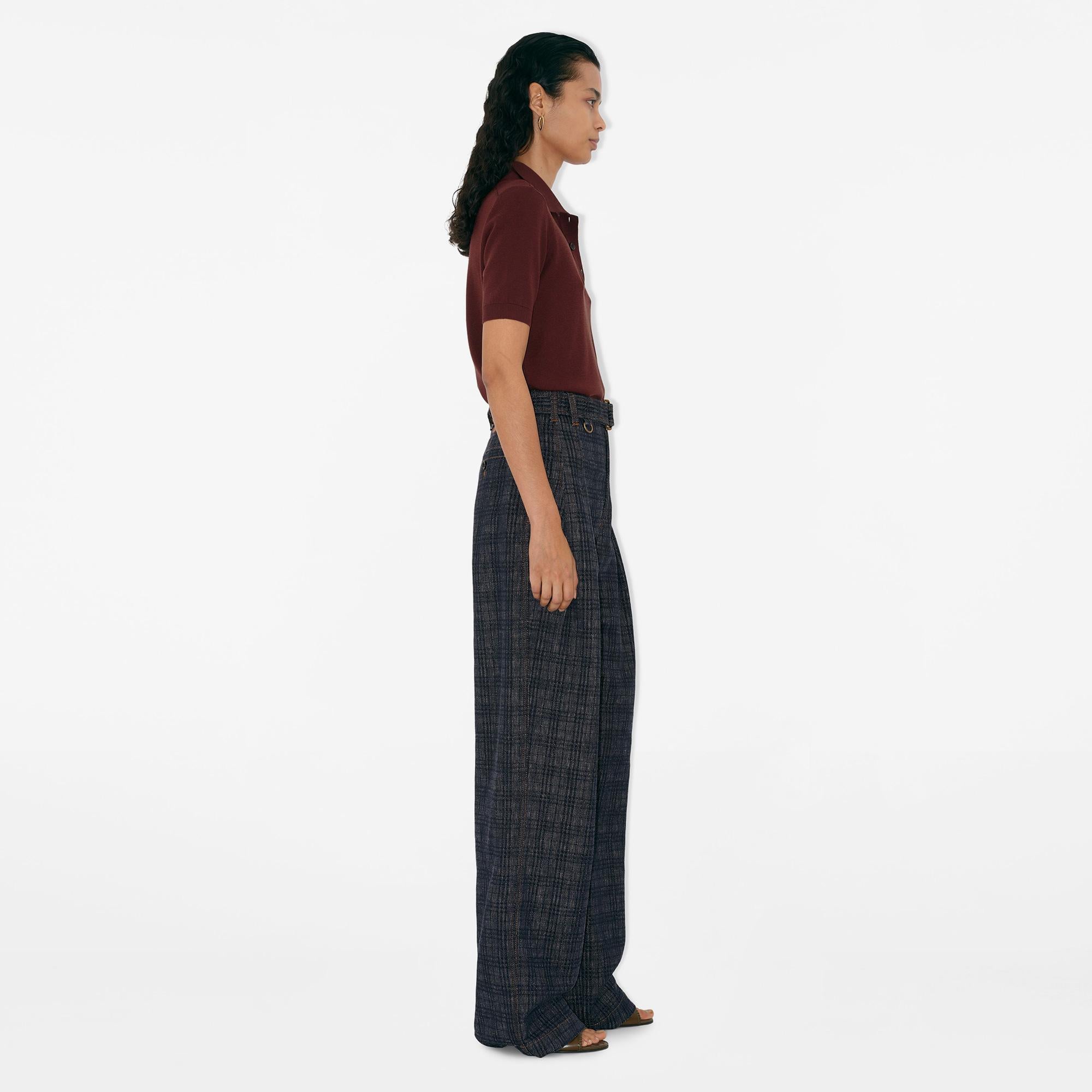 Burberry Wool Kadın Bordo Triko