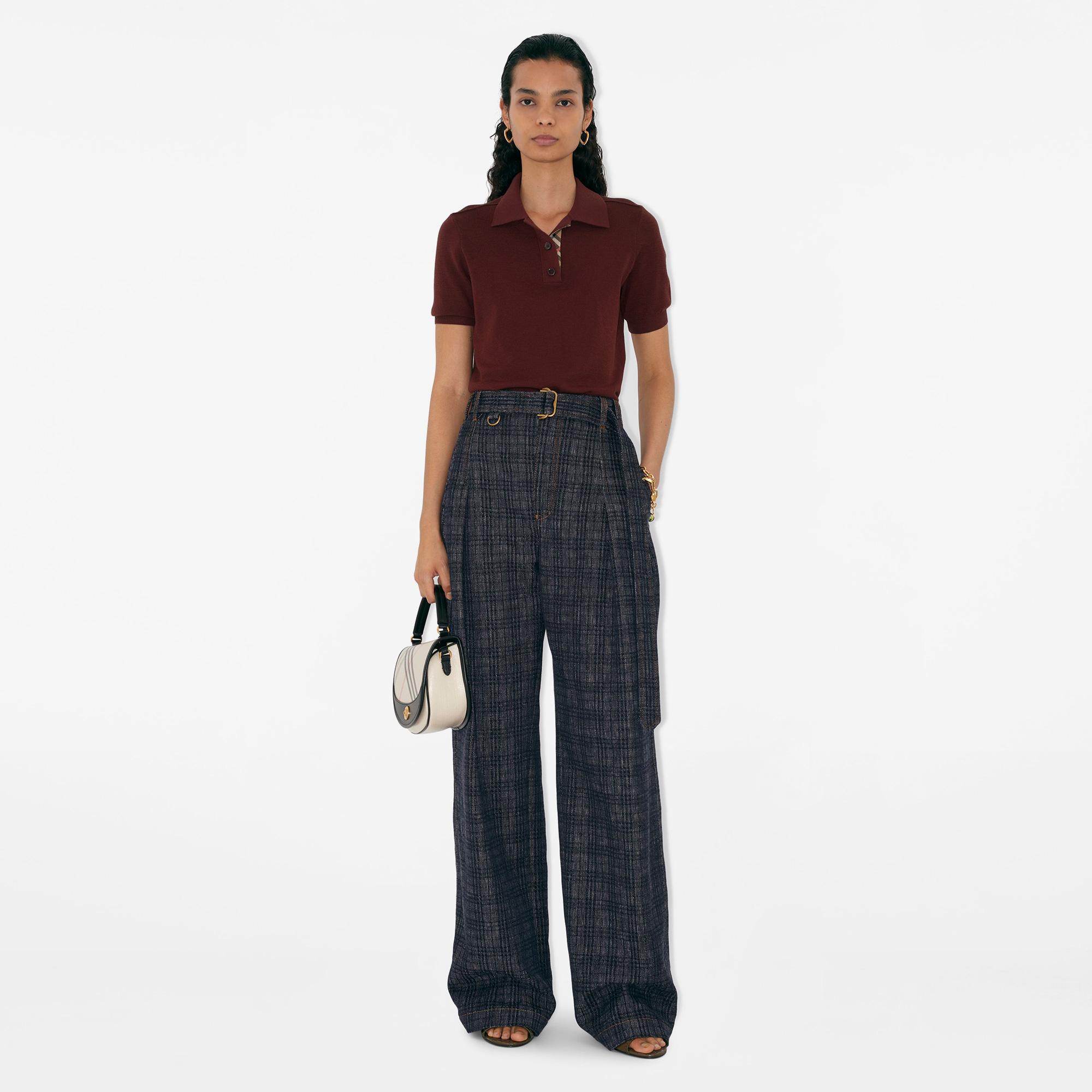 Burberry Wool Kadın Bordo Triko