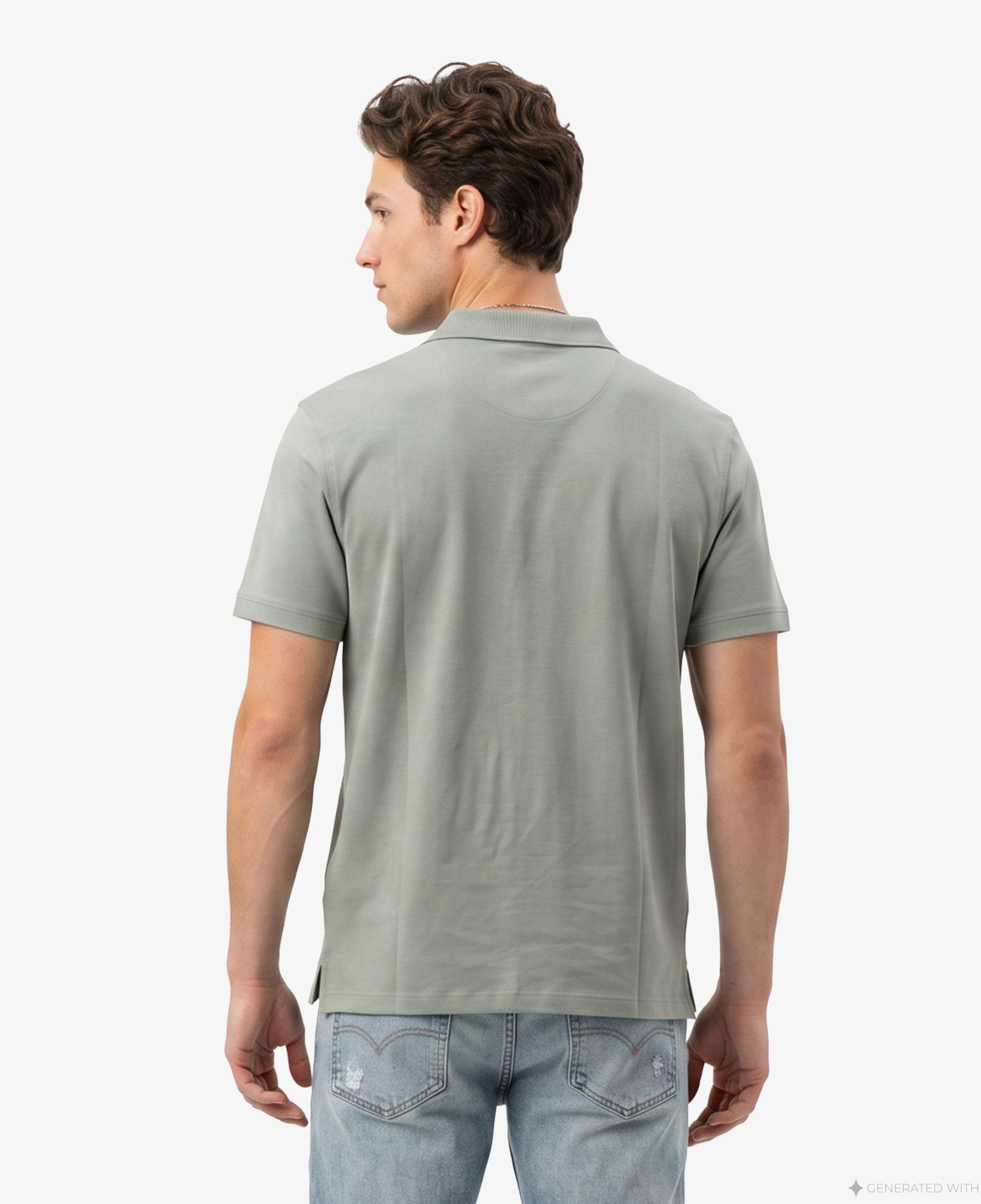 Calvin Klein Supima Chest Emb Erkek Bej Polo