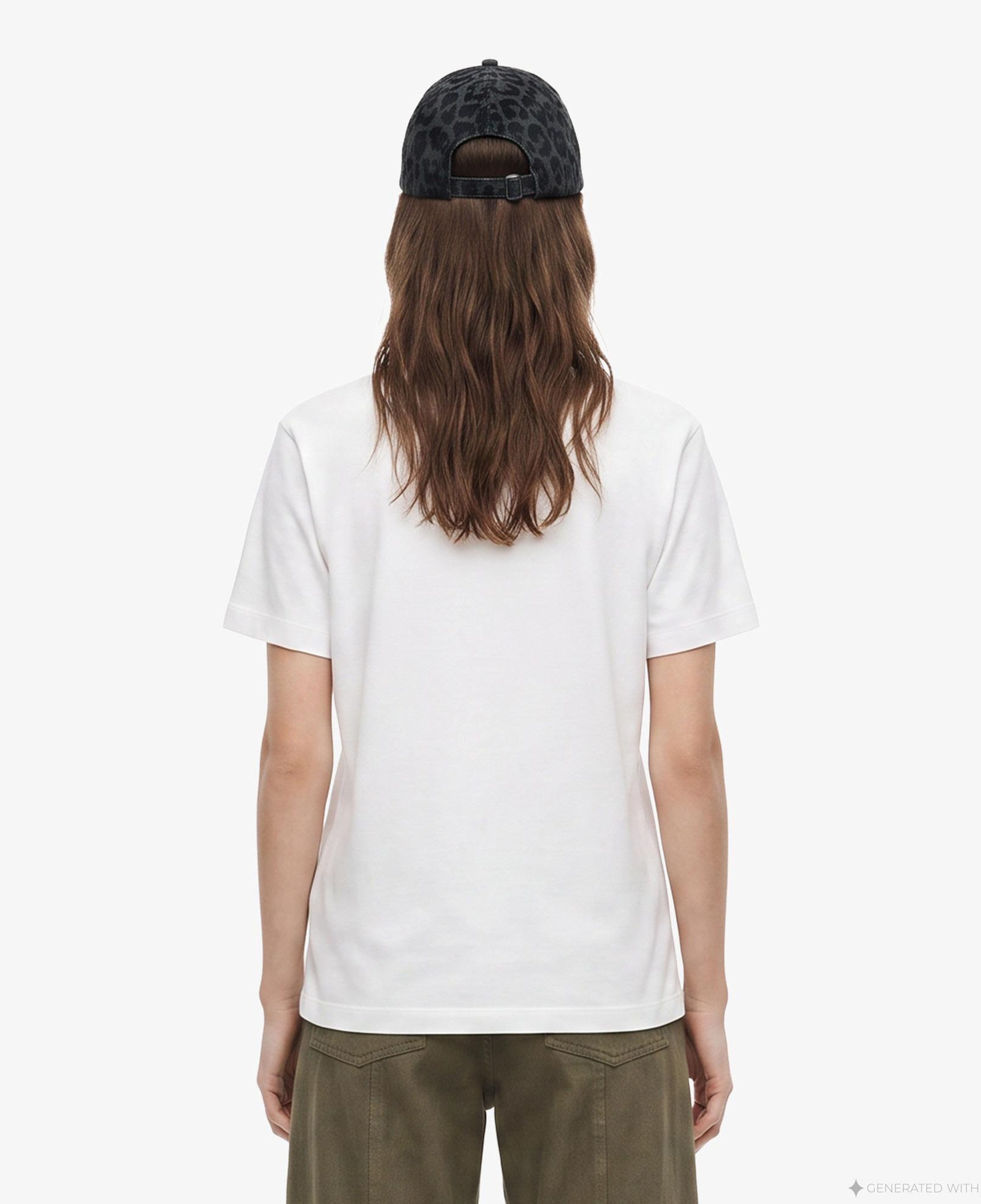 FashFed F İkonlu Unisex Beyaz T-Shirt
