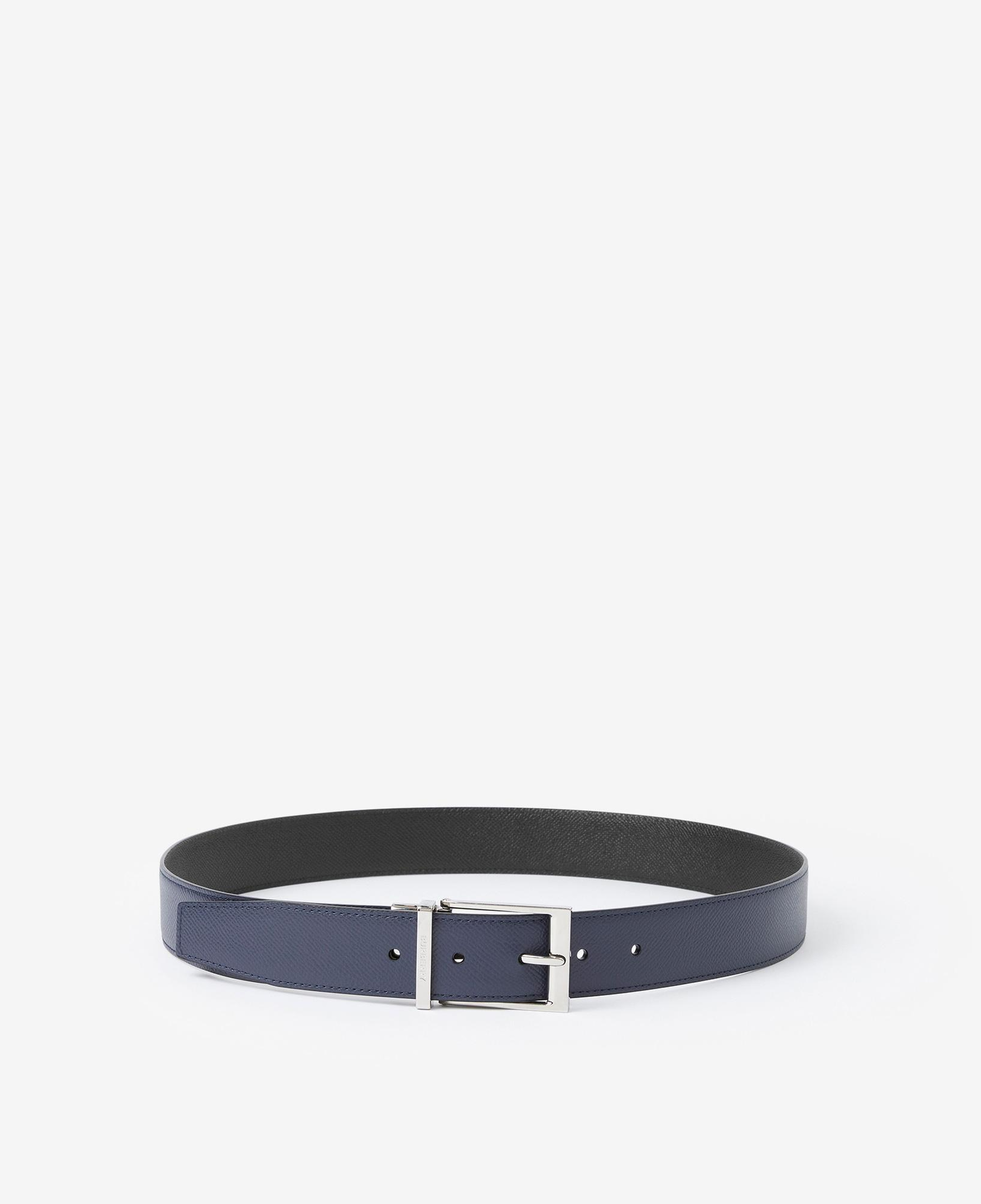 Burberry Reversible Grainy Leather Erkek Lacivert Kemer
