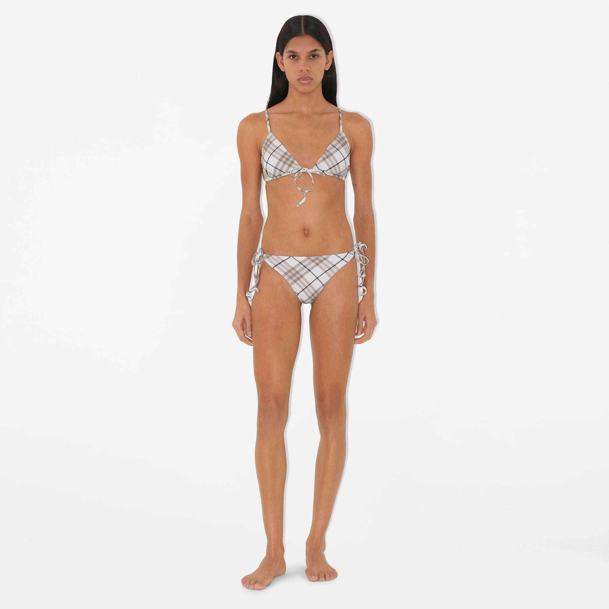 Burberry For Briefs Kadın Krem Bikini Altı