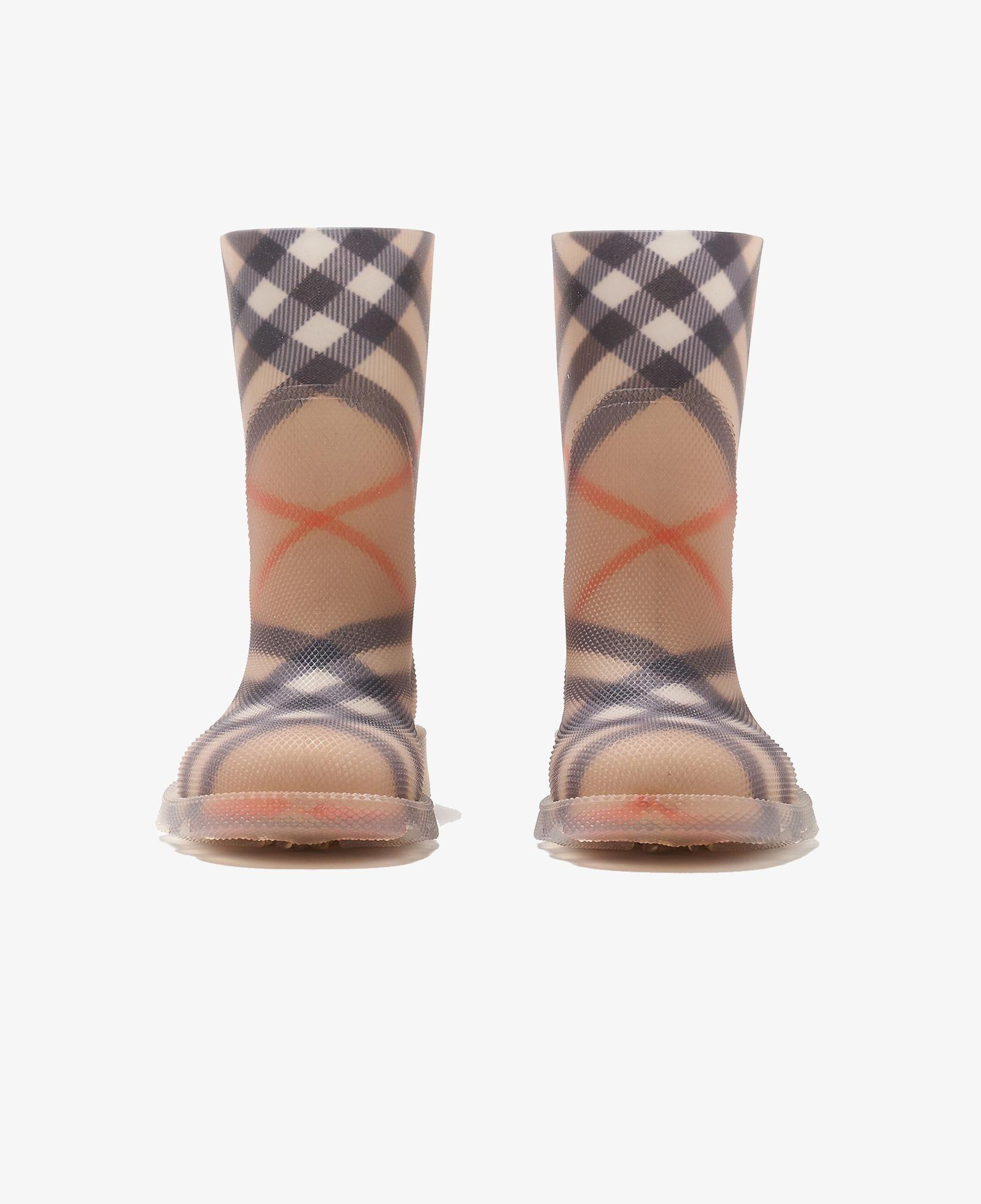 Burberry Check Rubber Marsh High Çocuk Bej Bot