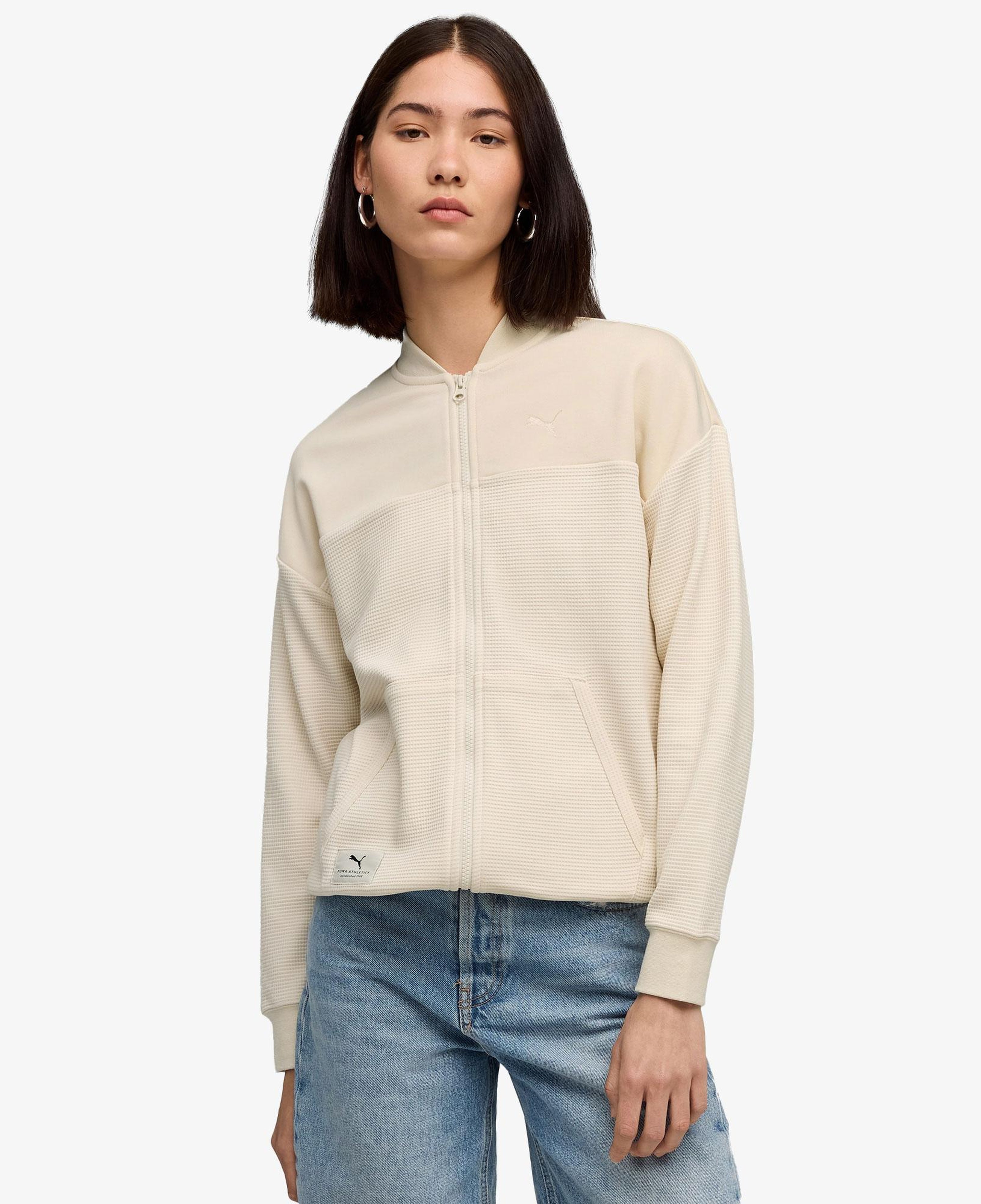 Puma Class Full-Zip Kadın Krem Ceket