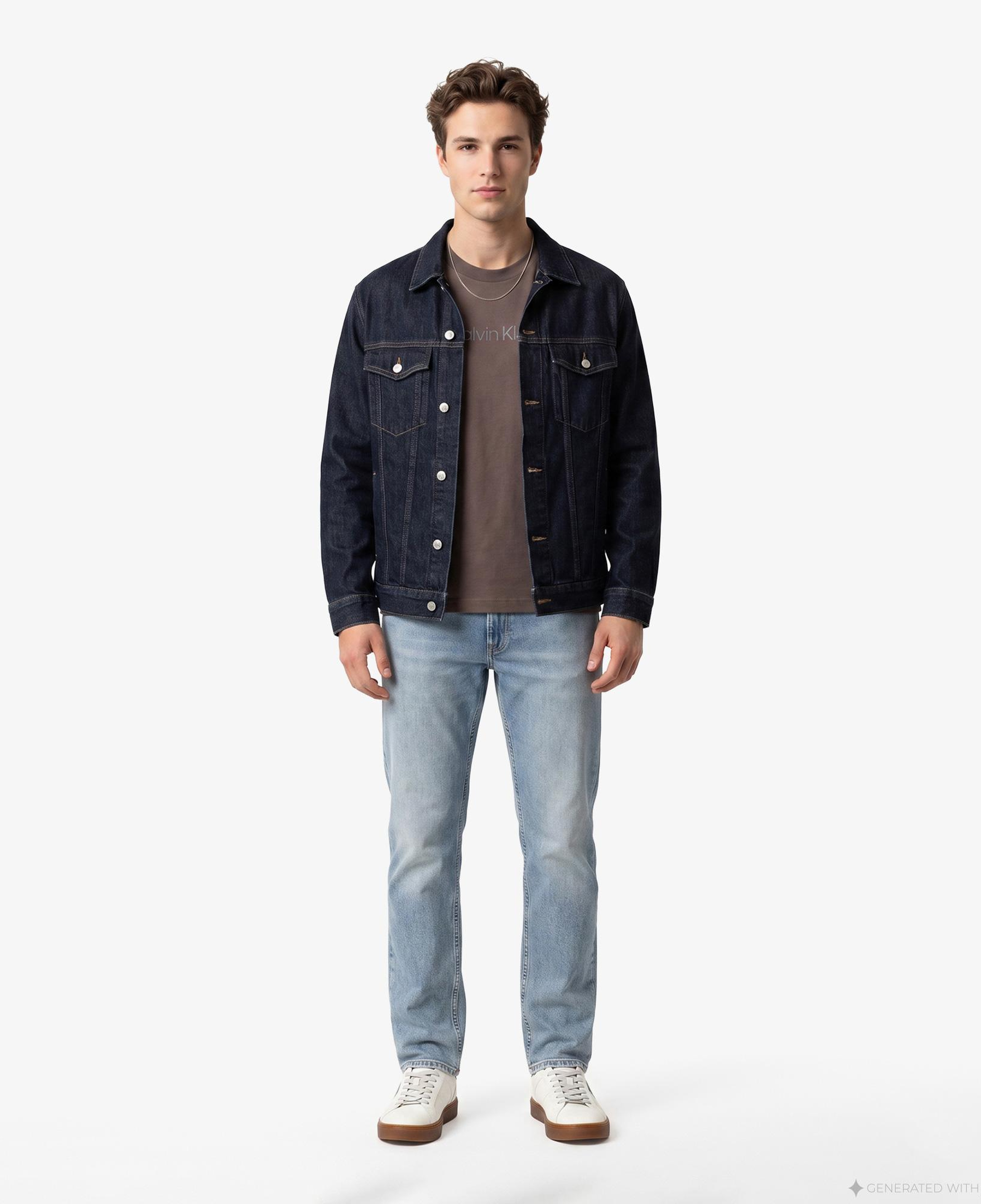 Calvin Klein 20S Sportswear Grap Erkek Kahverengi T-Shirt