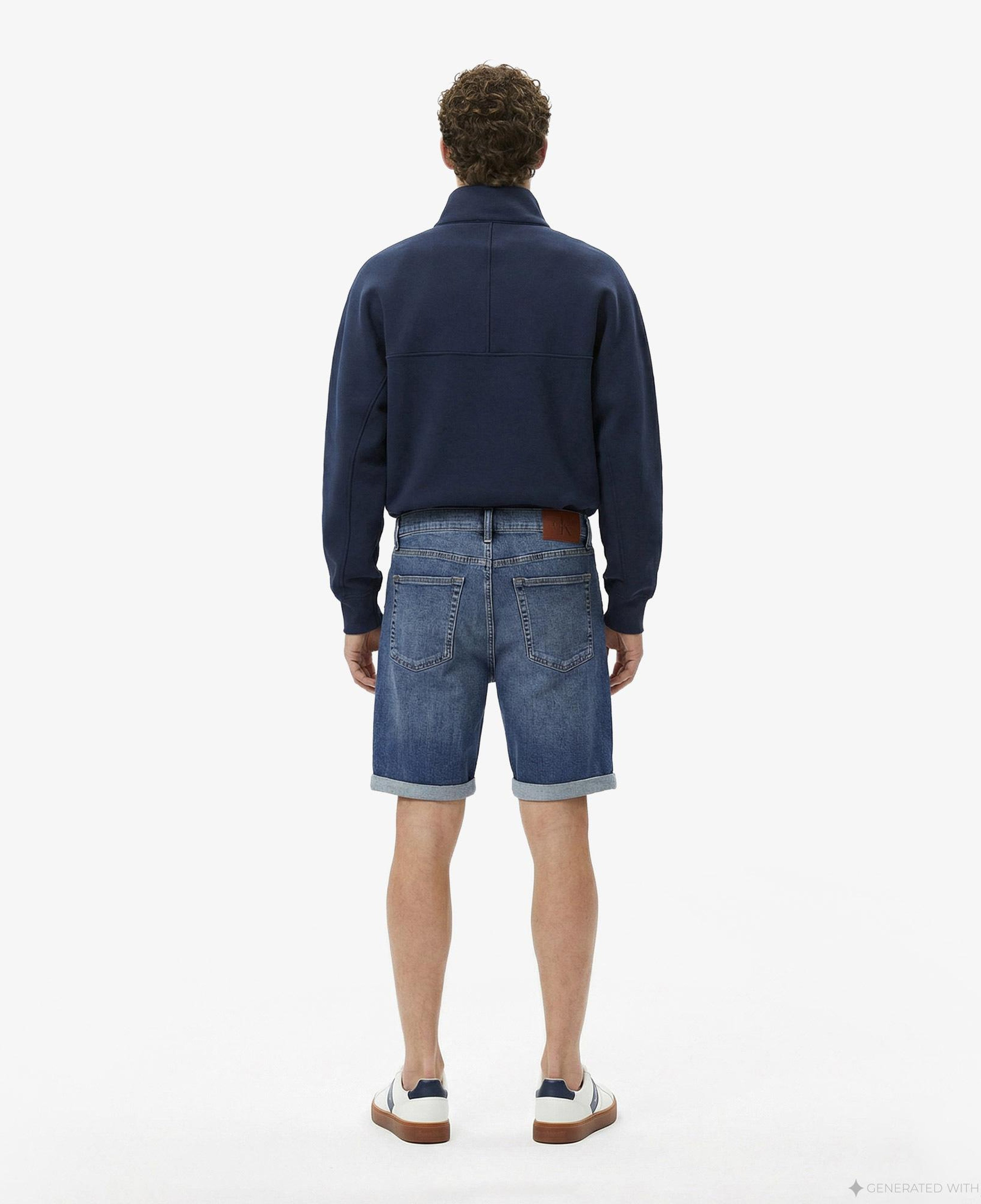 Calvin Klein Slim Hampton Erkek Mavi Şort