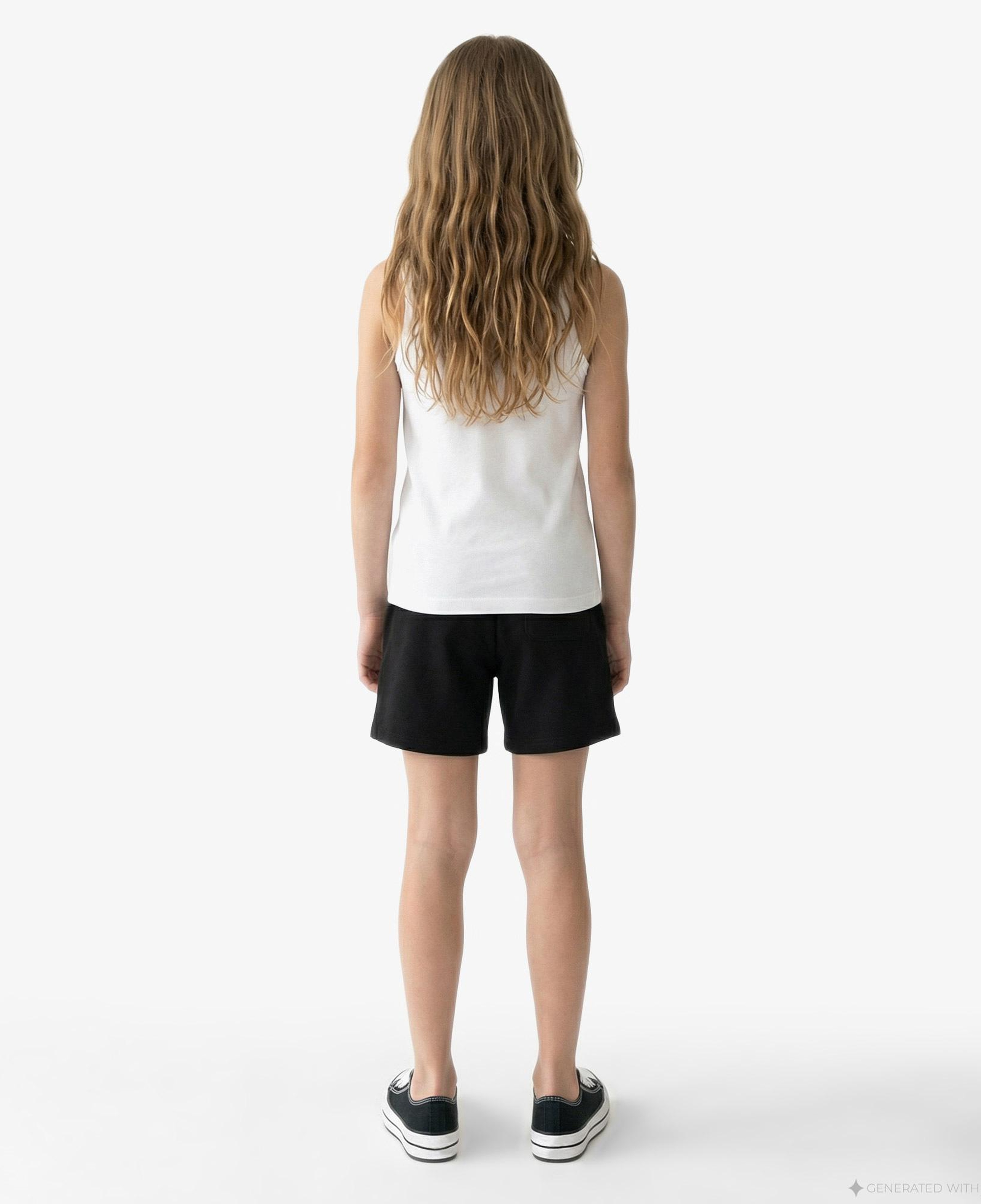 Calvin Klein Logo Çocuk Beyaz Kolsuz T-Shirt