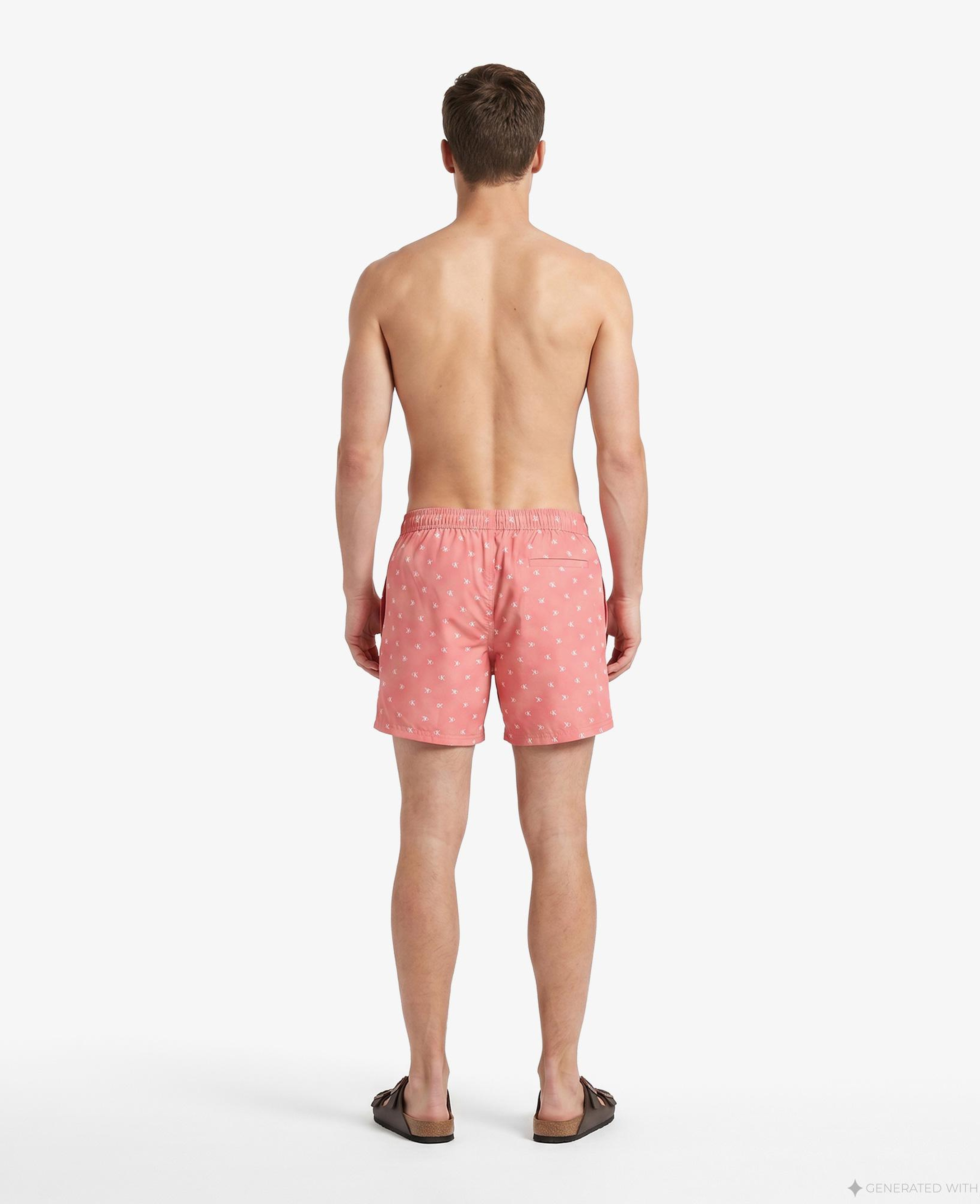 Calvin Klein Medium Drawstring Covered Erkek Turuncu Deniz Şortu