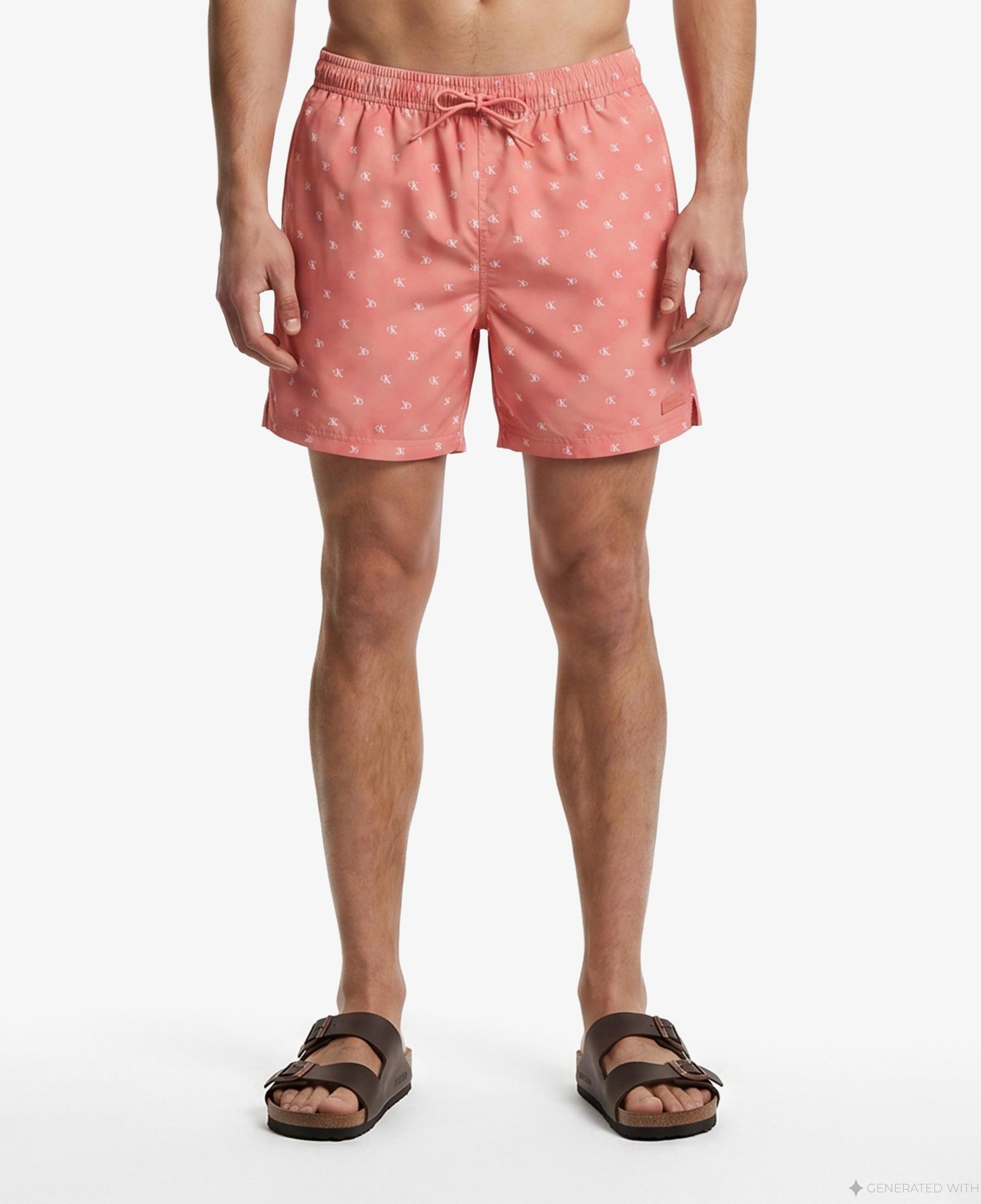 Calvin Klein Medium Drawstring Covered Erkek Turuncu Deniz Şortu