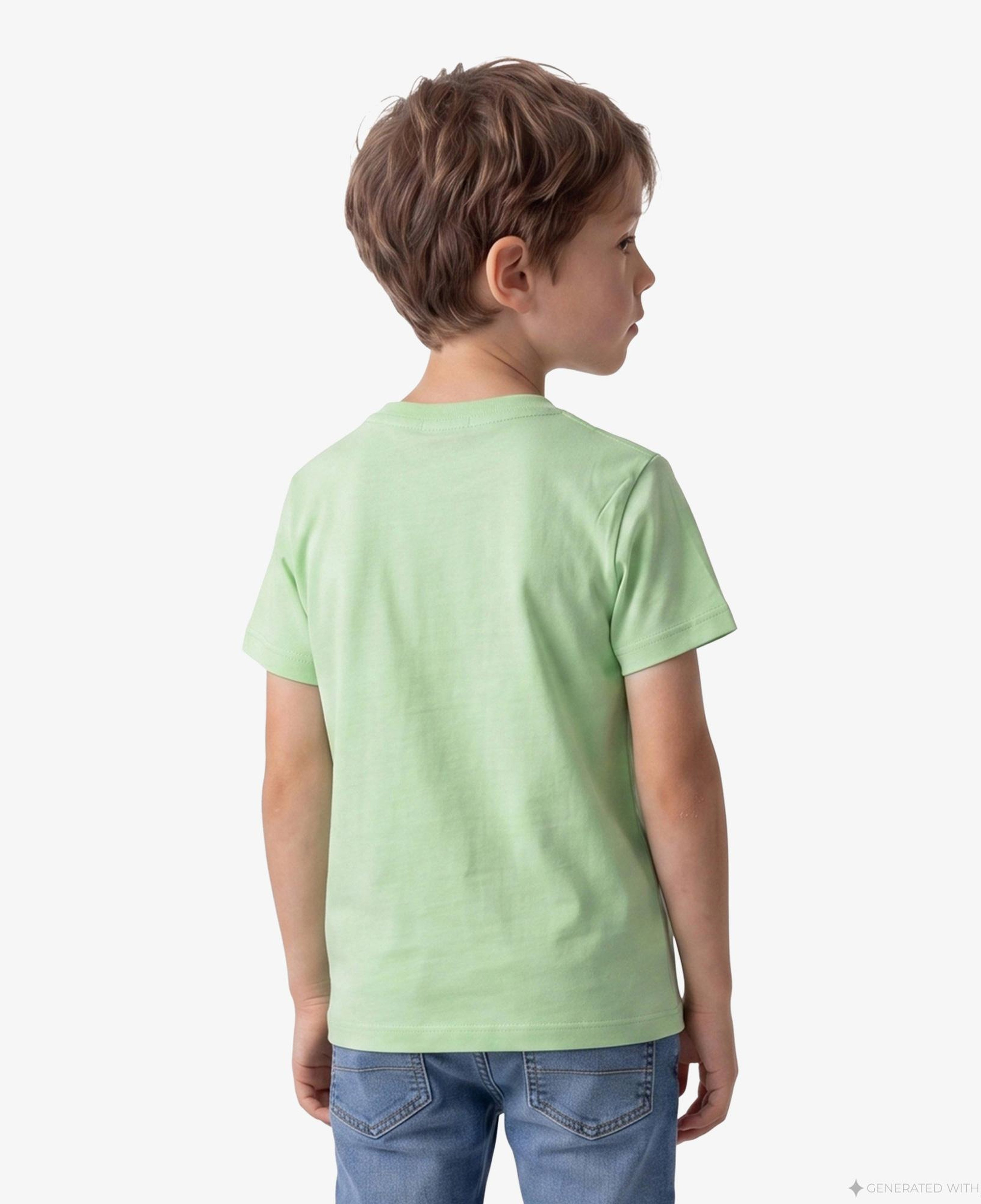 Calvin Klein Chest Logo Çocuk Yeşil T-Shirt