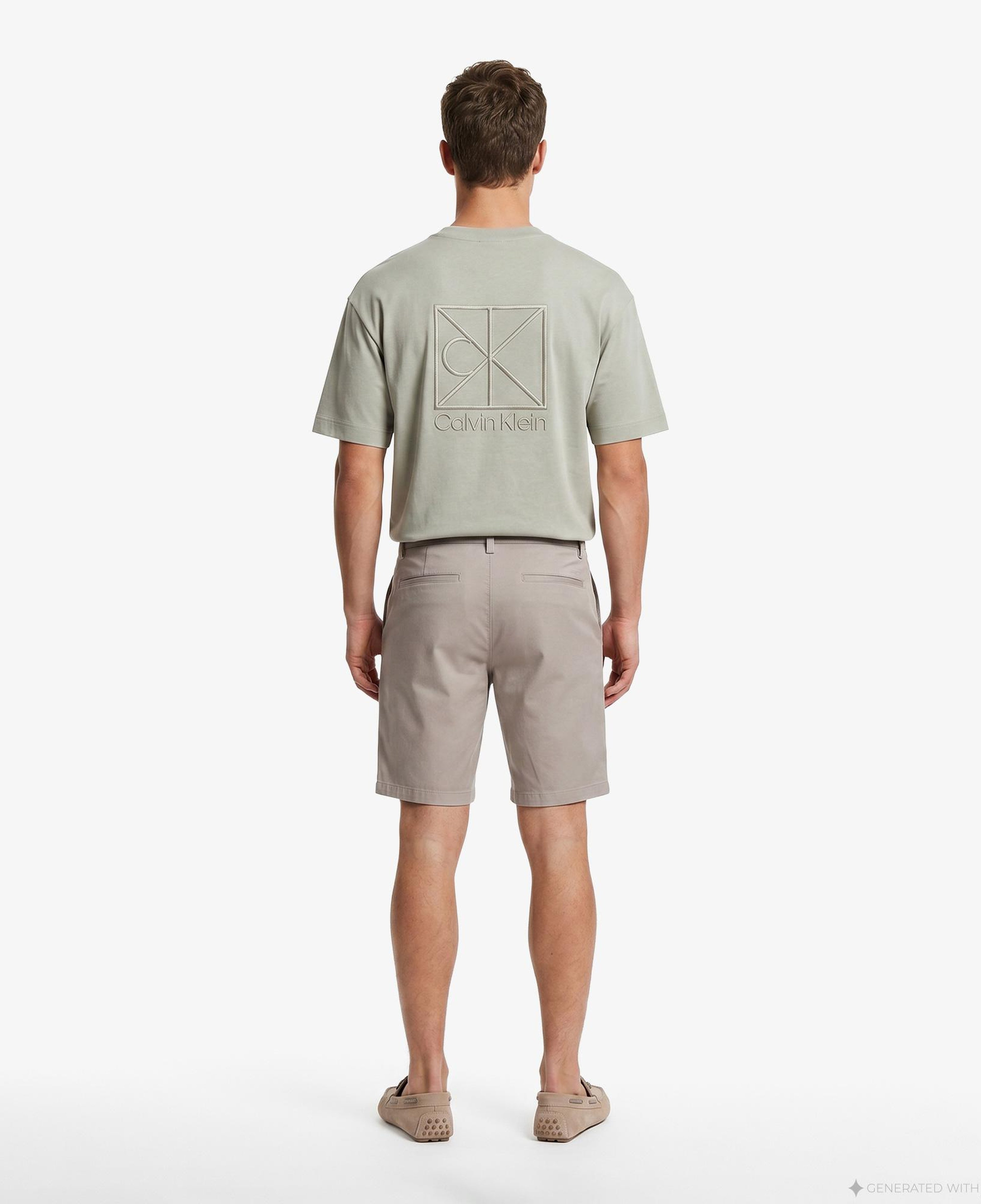 Calvin Klein Refined Stretch Classic Erkek Kahverengi Şort