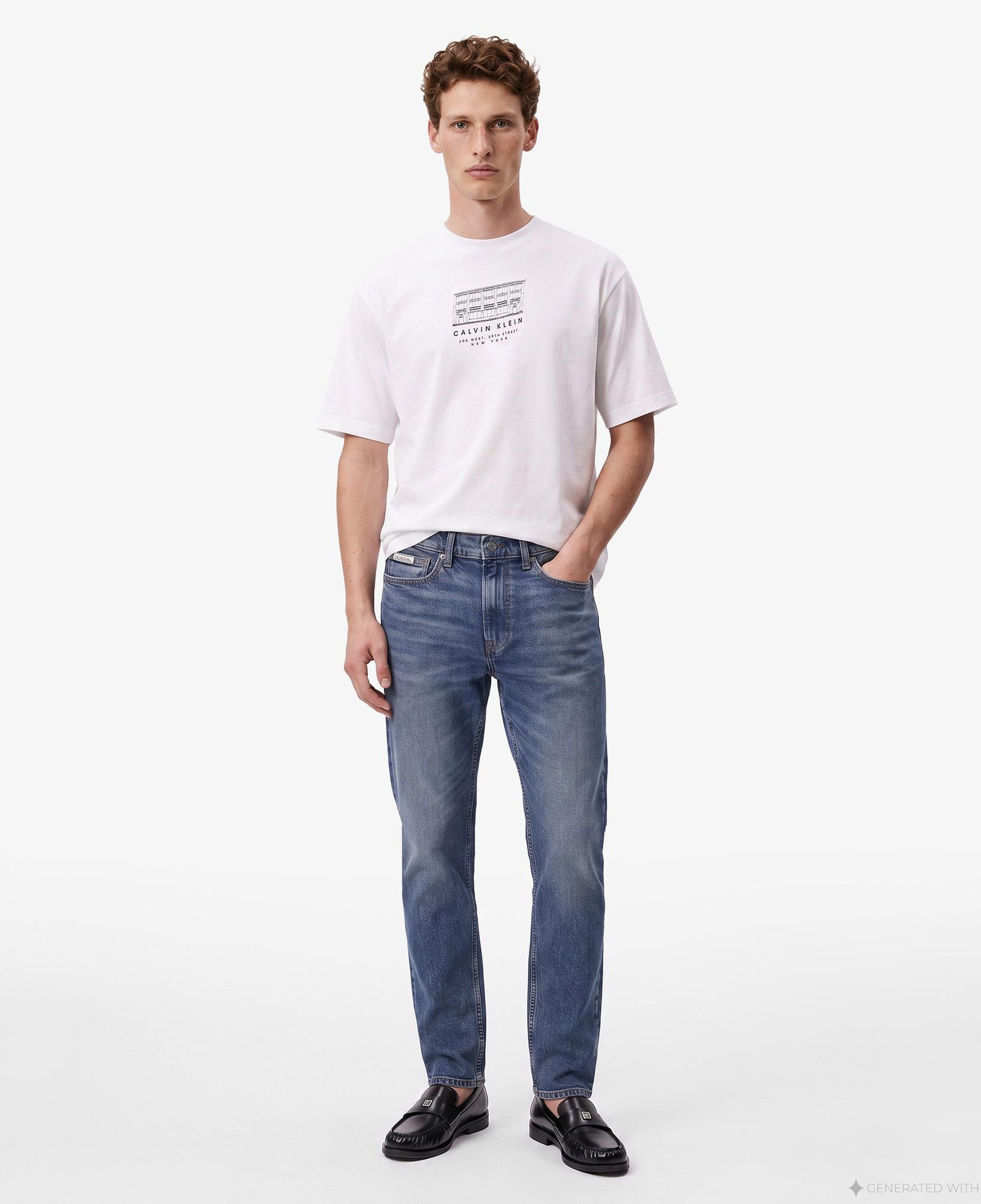 Calvin Klein Classic Taper Blue Erkek Mavi Jean