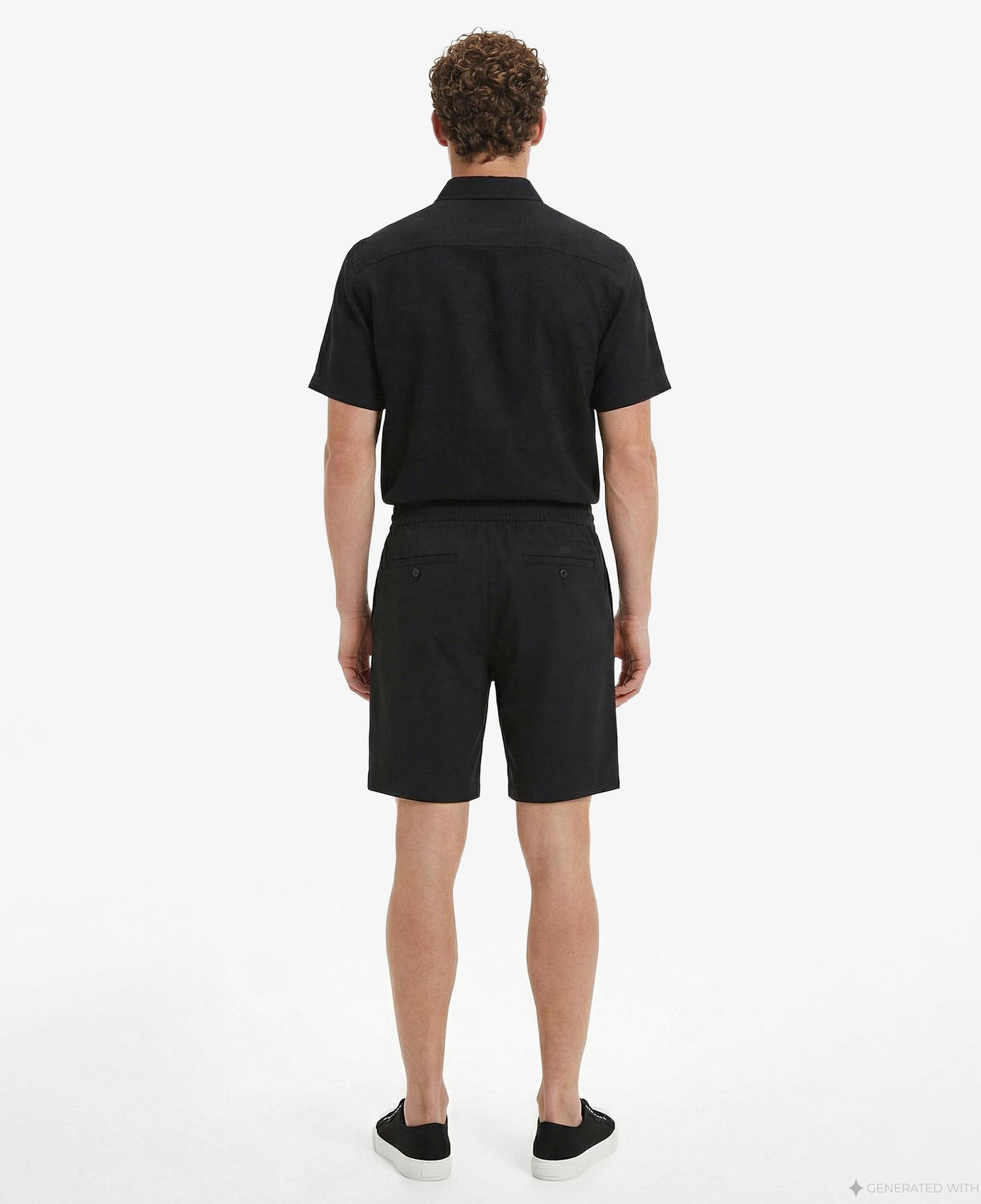 Calvin Klein Dobby Half Elastic Erkek Siyah Şort
