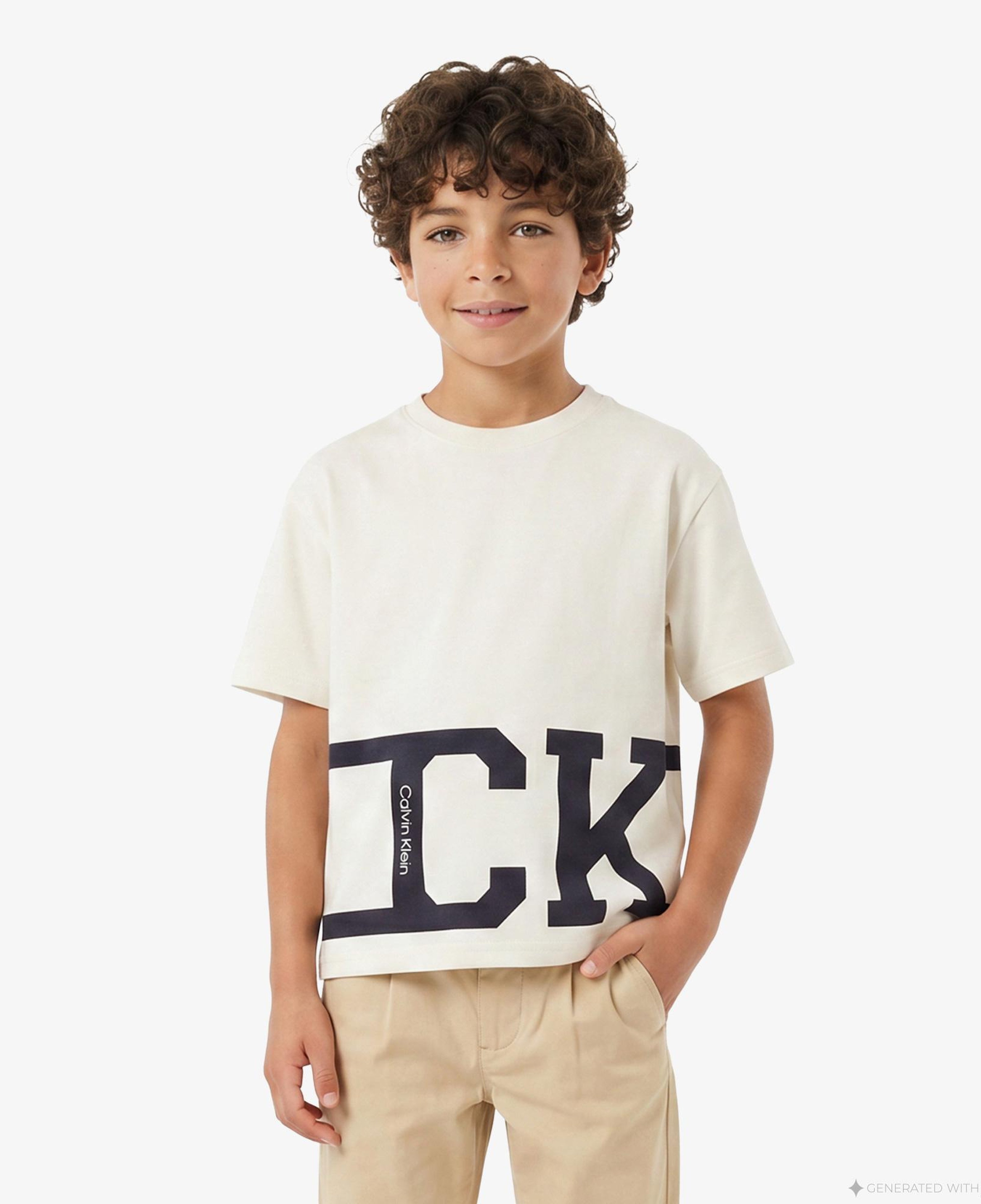 Calvin Klein Varsity Çocuk Sarı T-Shirt
