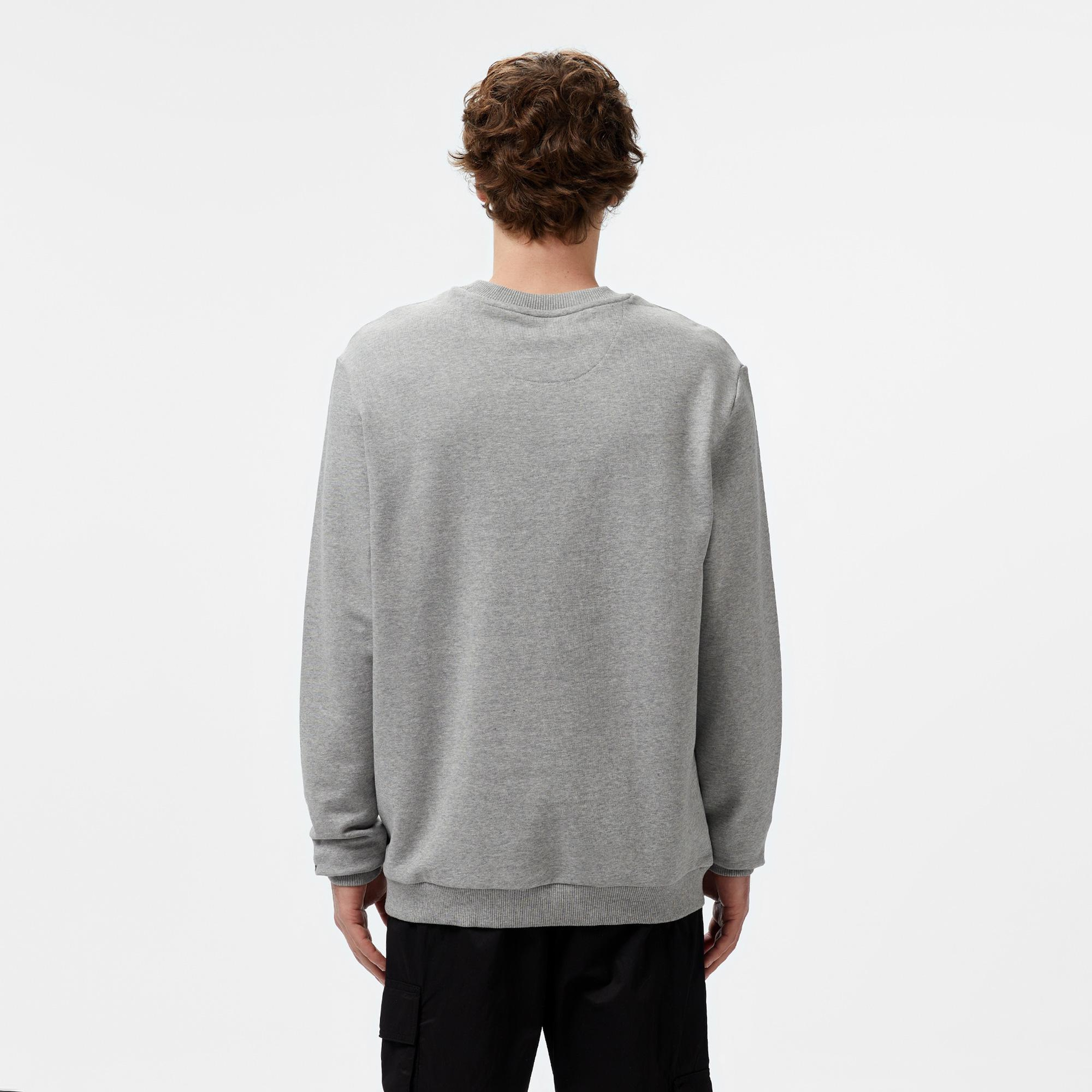 New Balance Bujin Boxing Erkek Gri Sweatshirt
