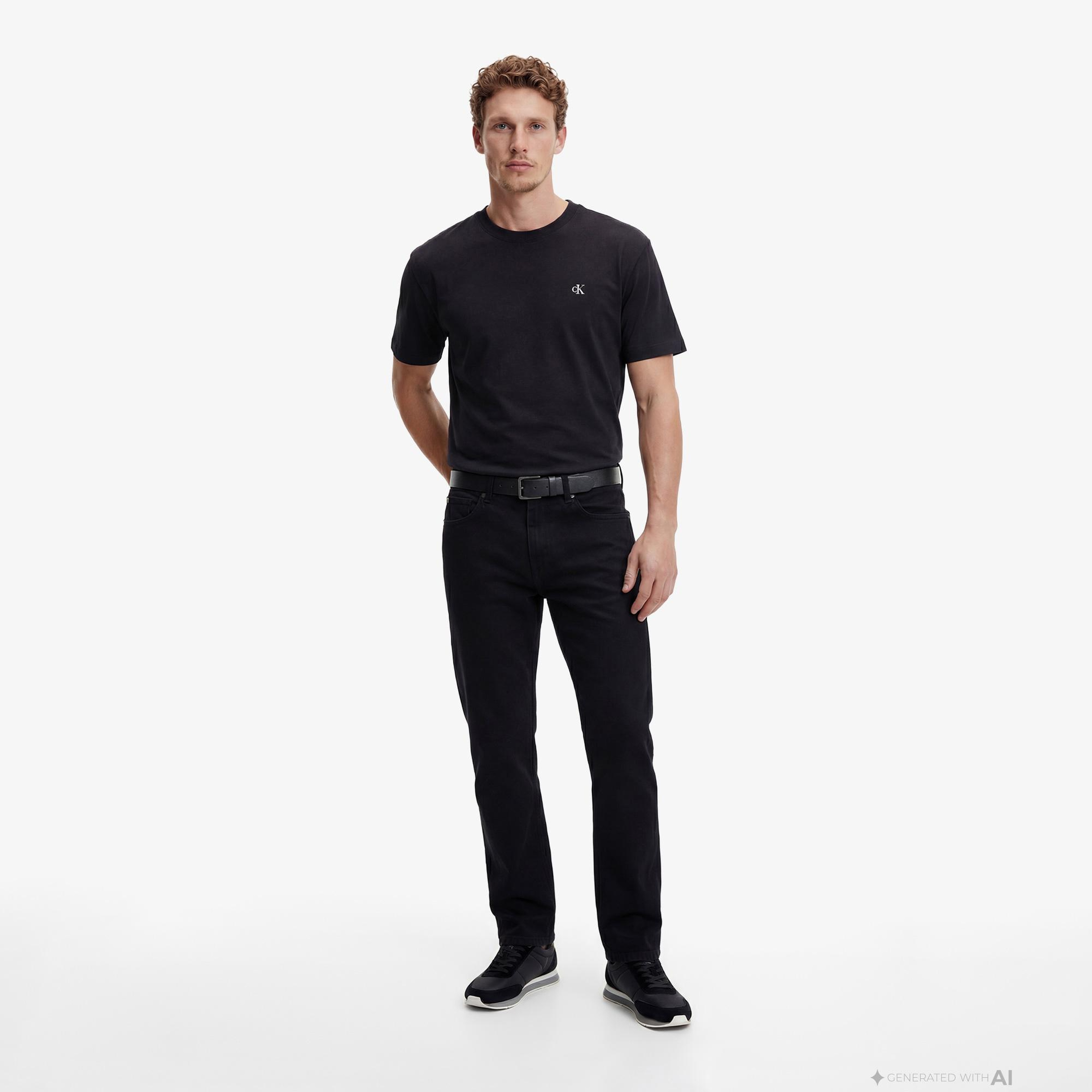 Calvin Klein Classic Monogram 2'li Erkek Renkli T-Shirt