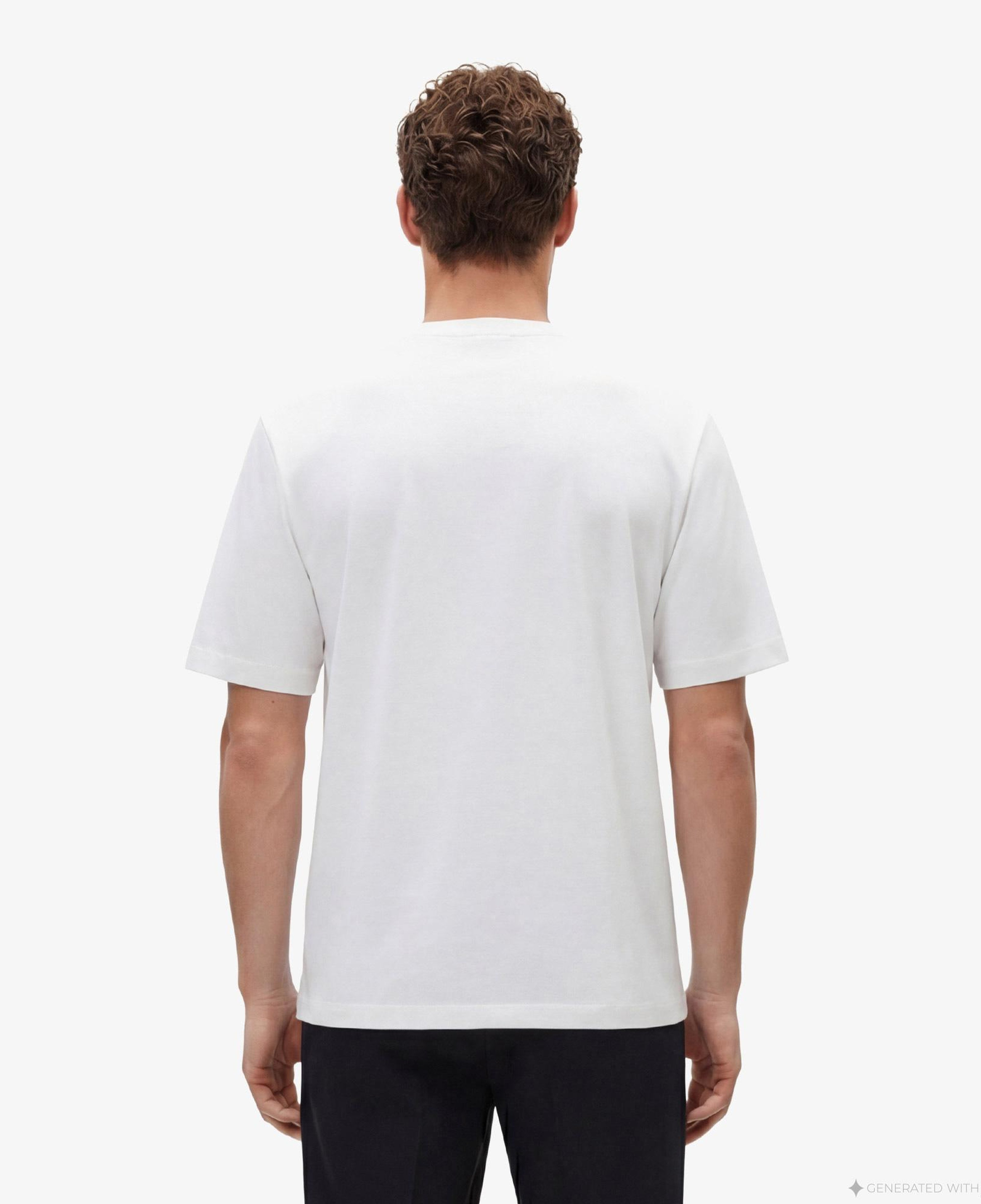 Calvin Klein Relaxed Standard Logo Crewnk Erkek Beyaz T-Shirt