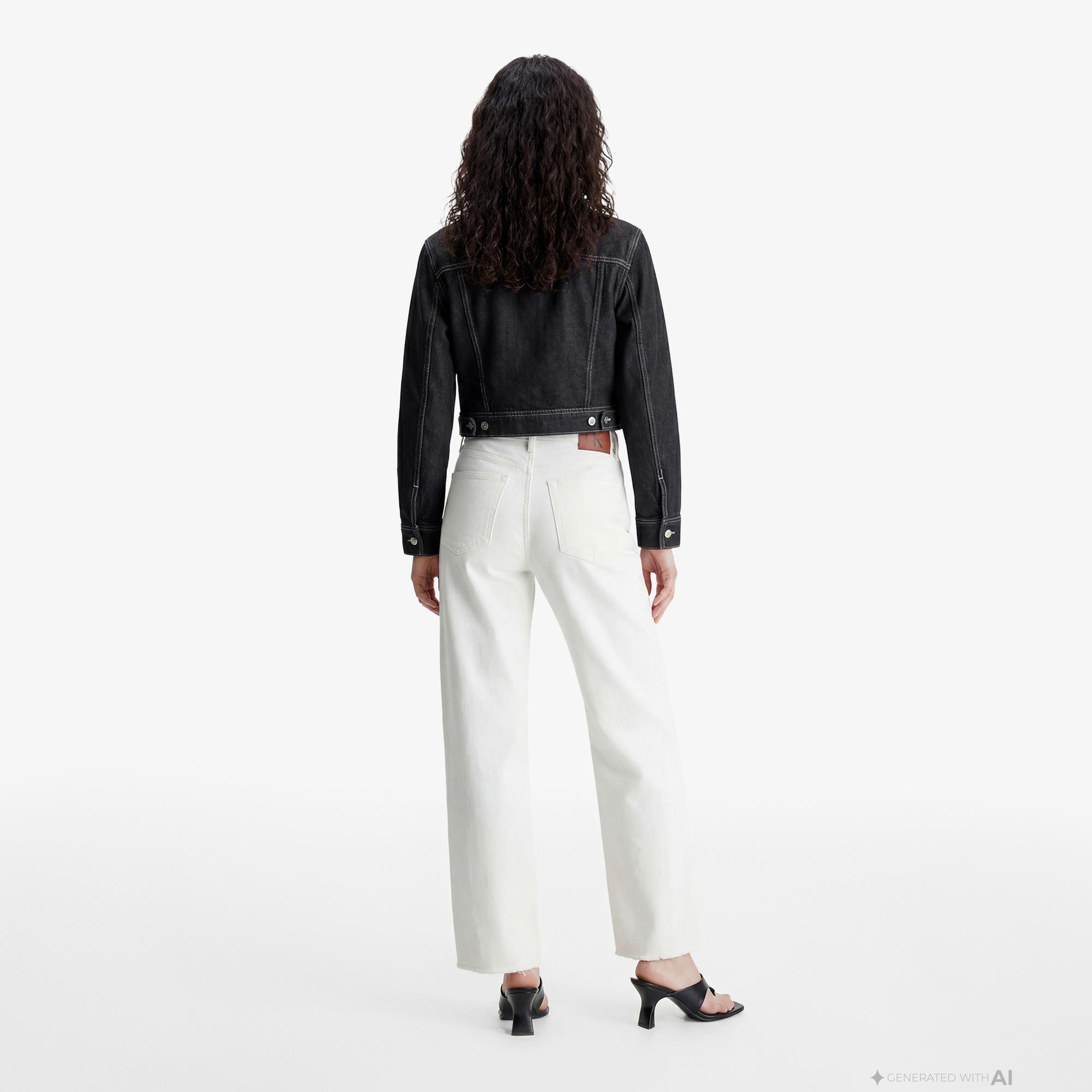 Calvin Klein Workwear Rinse Kadın Mavi Ceket