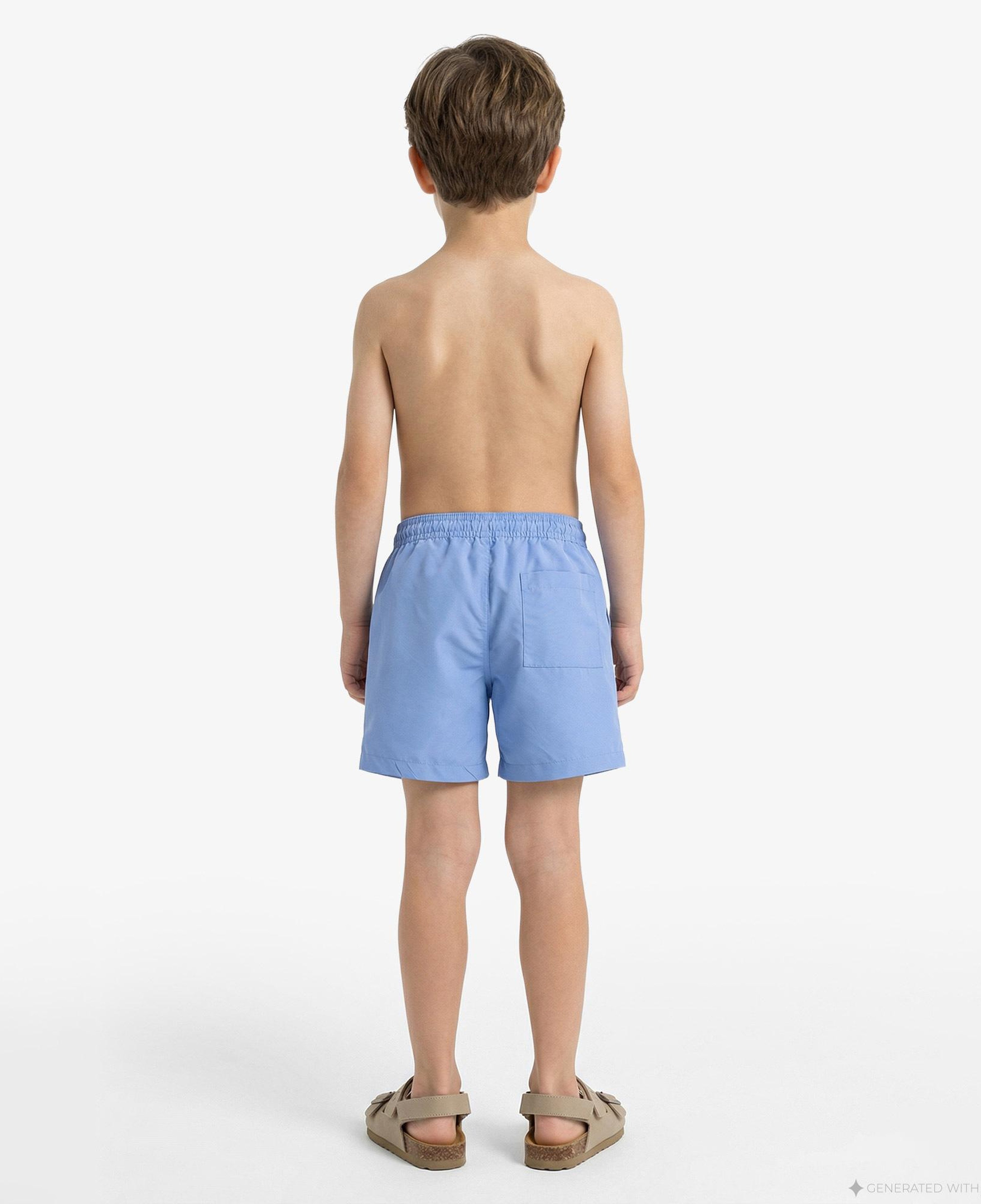 Calvin Klein Medium Drawstring Çocuk Mavi Deniz Şortu