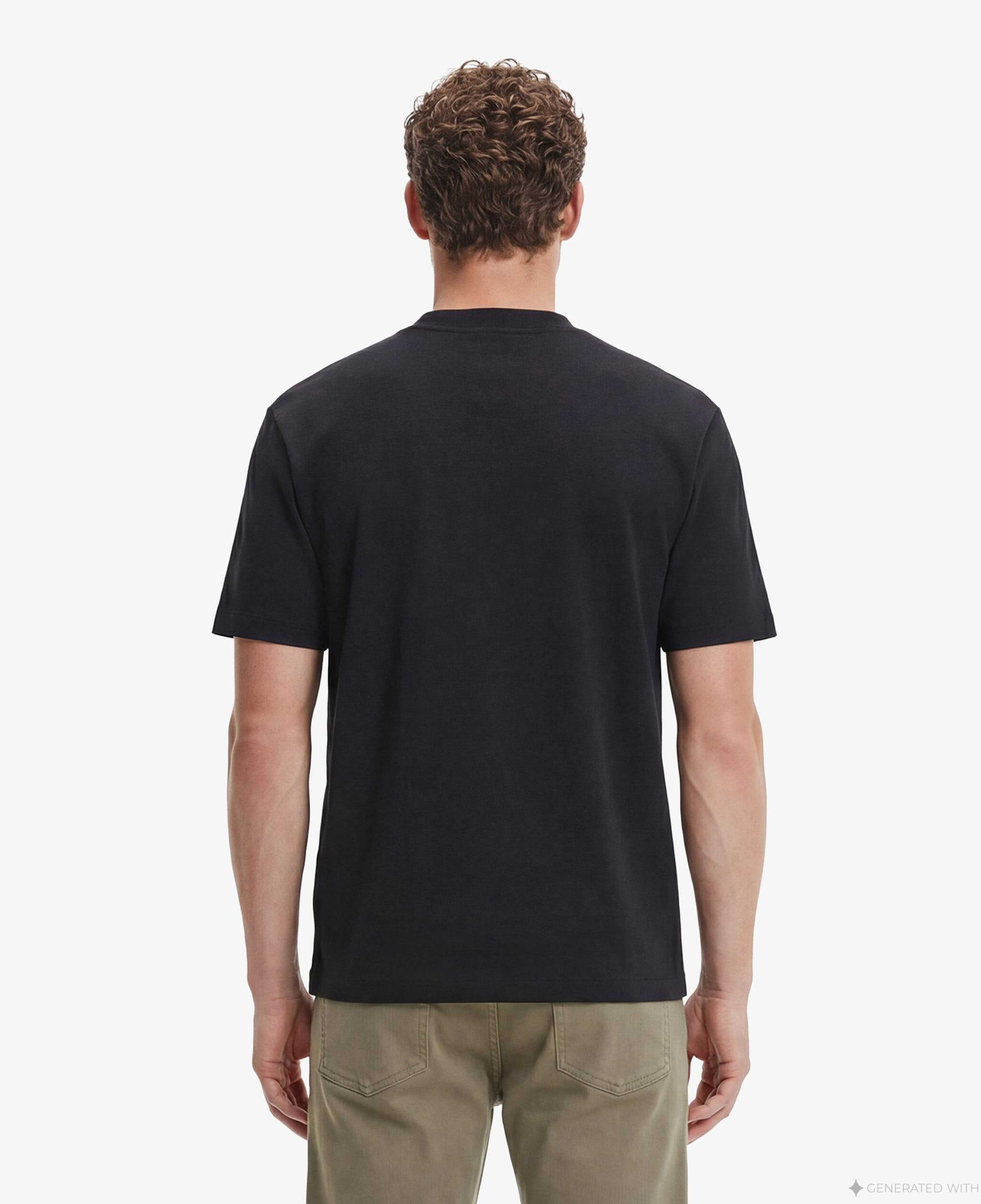 Calvin Klein Relaxed Standard Logo Crewnk Erkek Siyah T-Shirt