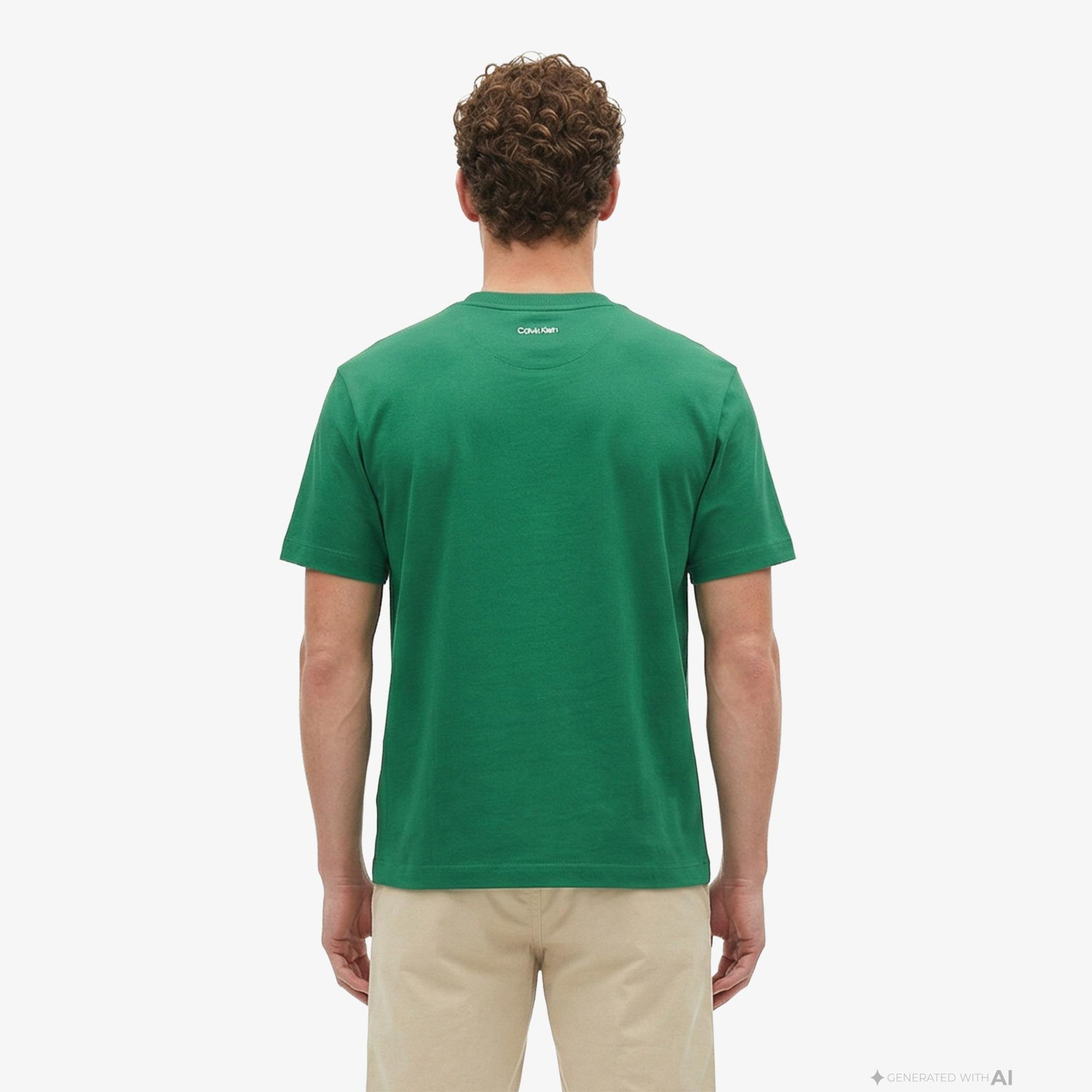 Calvin Klein 16S March Graphic Seasonal Erkek Yeşil T-Shirt