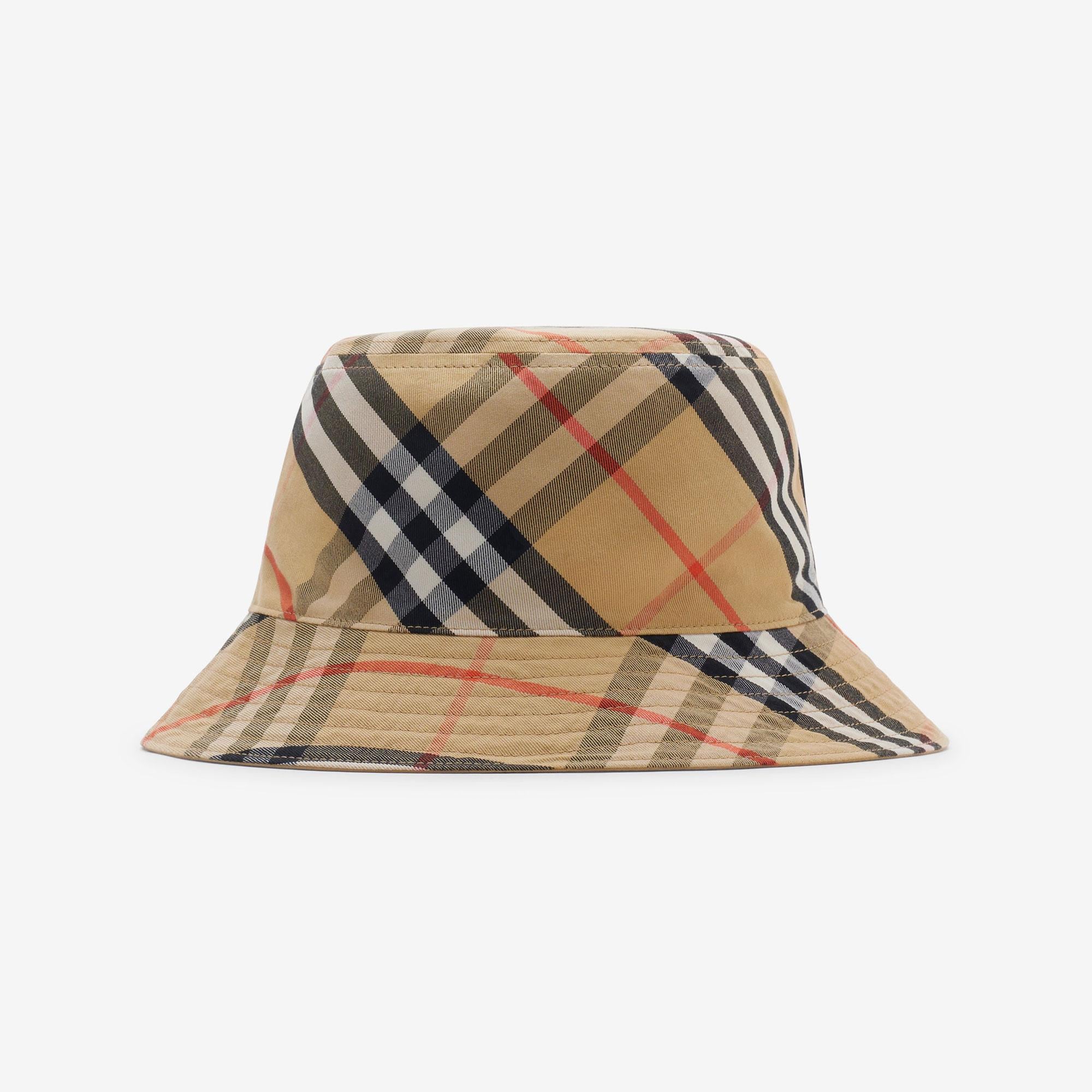 Burberry Reversible Gabardine Bucket Erkek Siyah Şapka