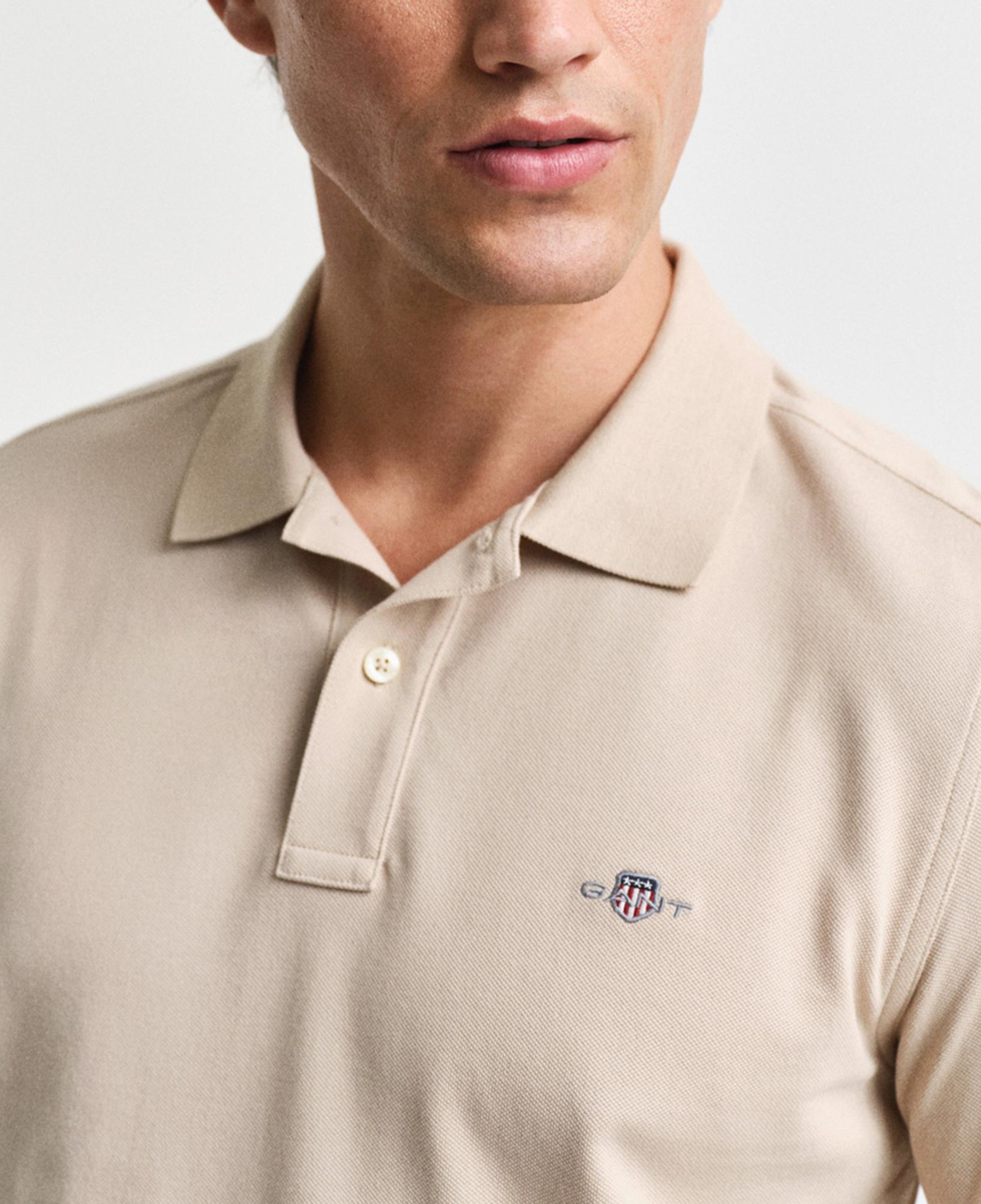 GANT Erkek Bej Regular Fit Polo