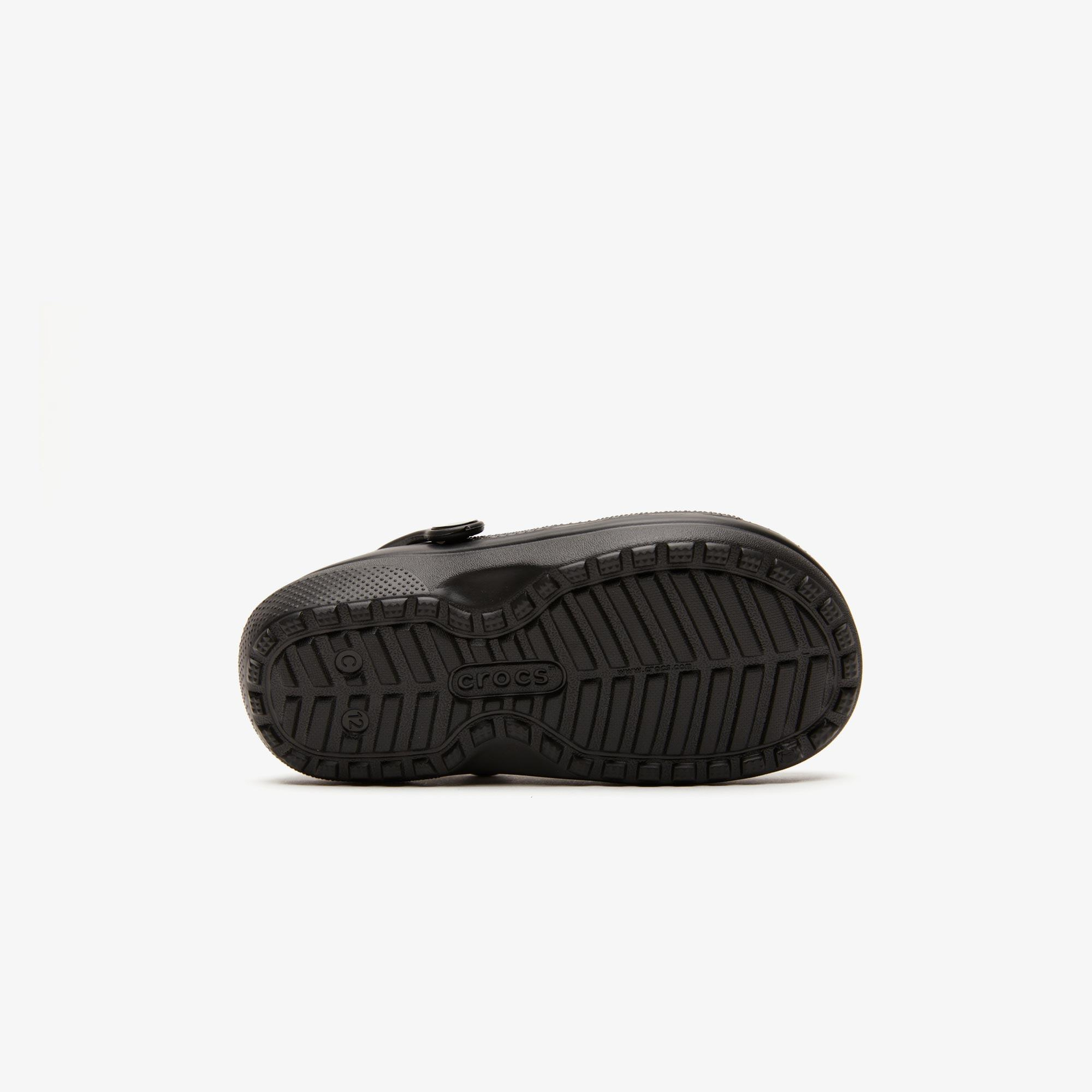 Crocs Classic Lined Clog Çocuk Siyah Terlik