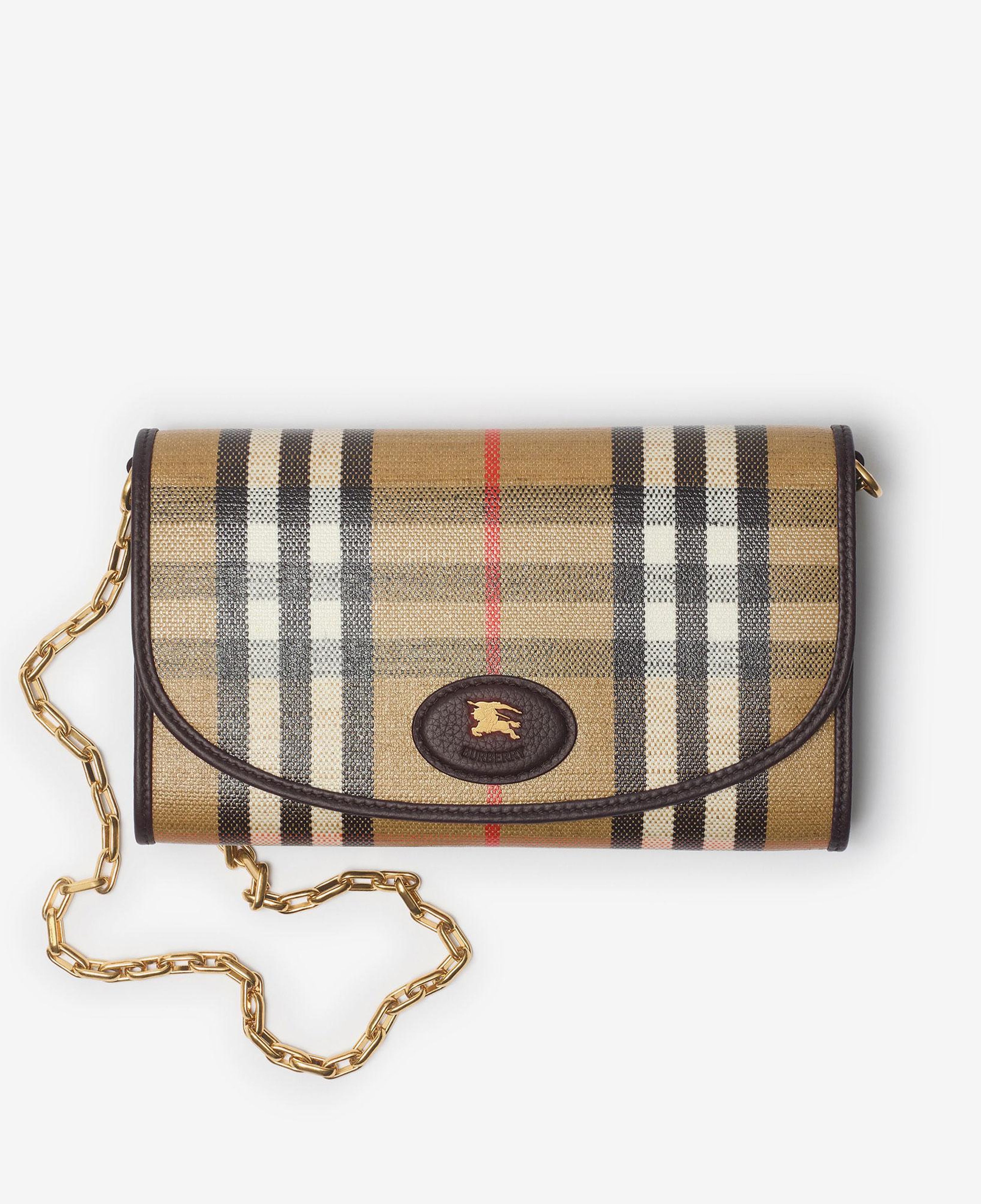 Burberry Highlands Woc Kadın Bej Keten Cüzdan