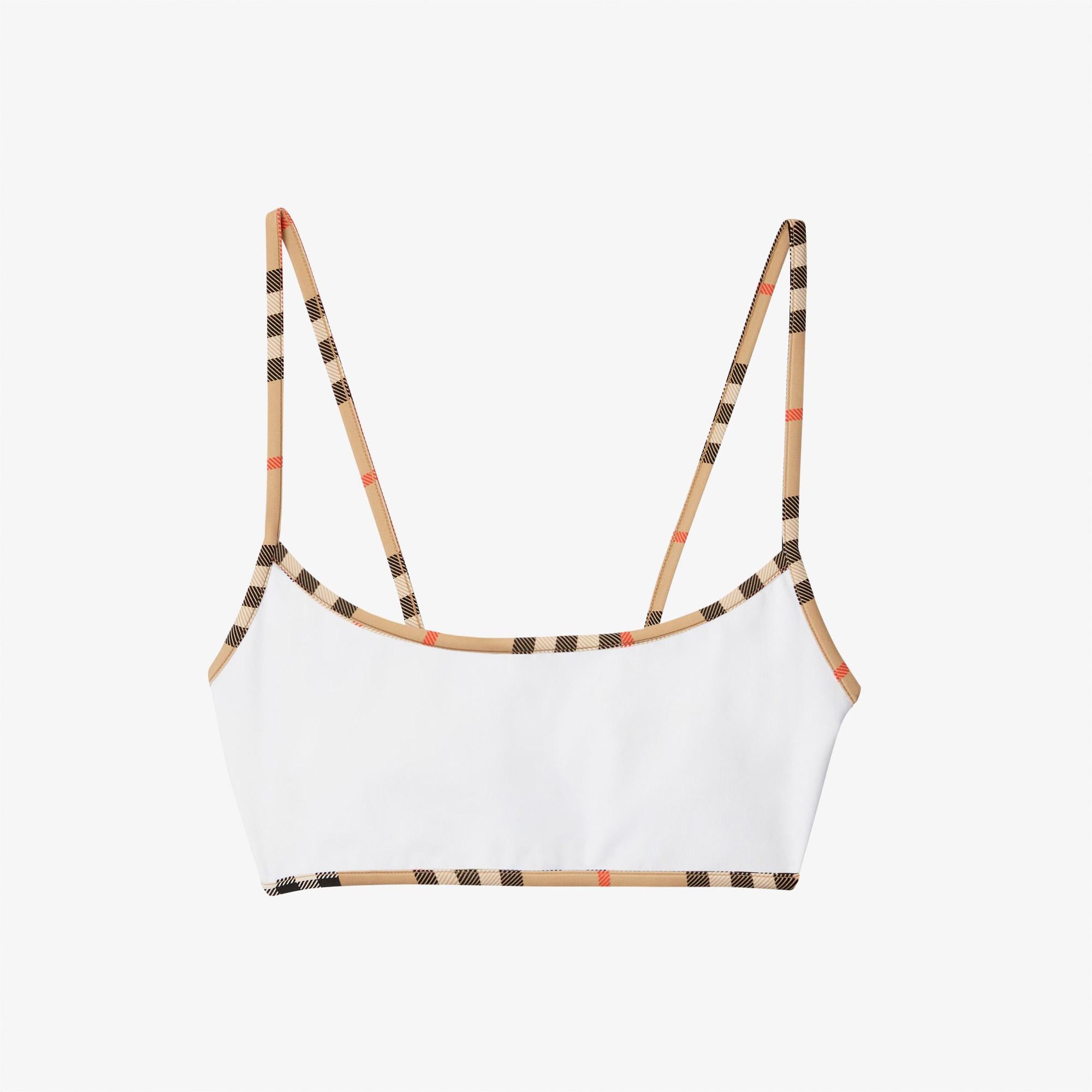 Burberry Starla Kadın Beyaz Bikini Üstü