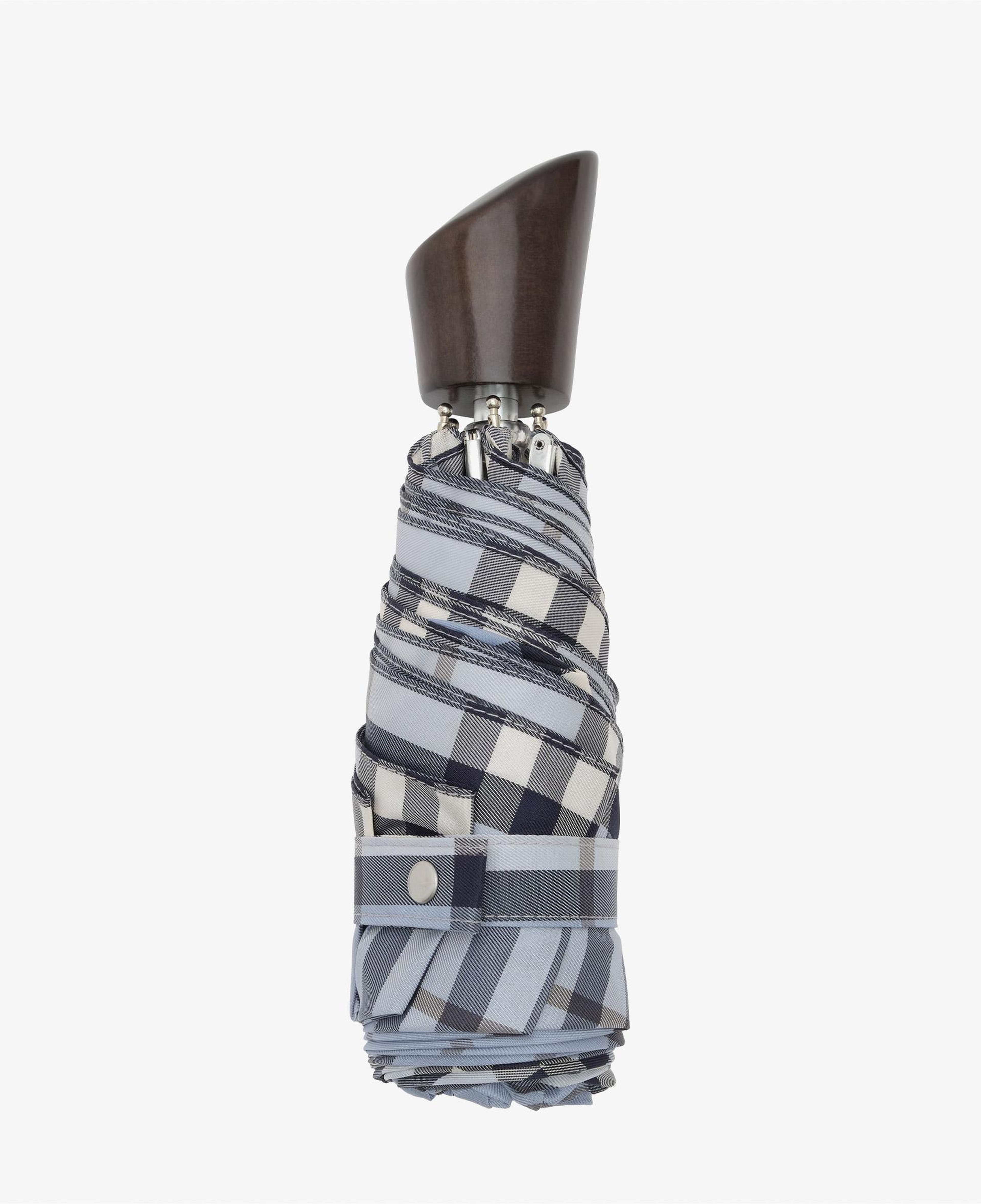 Burberry Check Compact Kadın Mavi Şemsiye