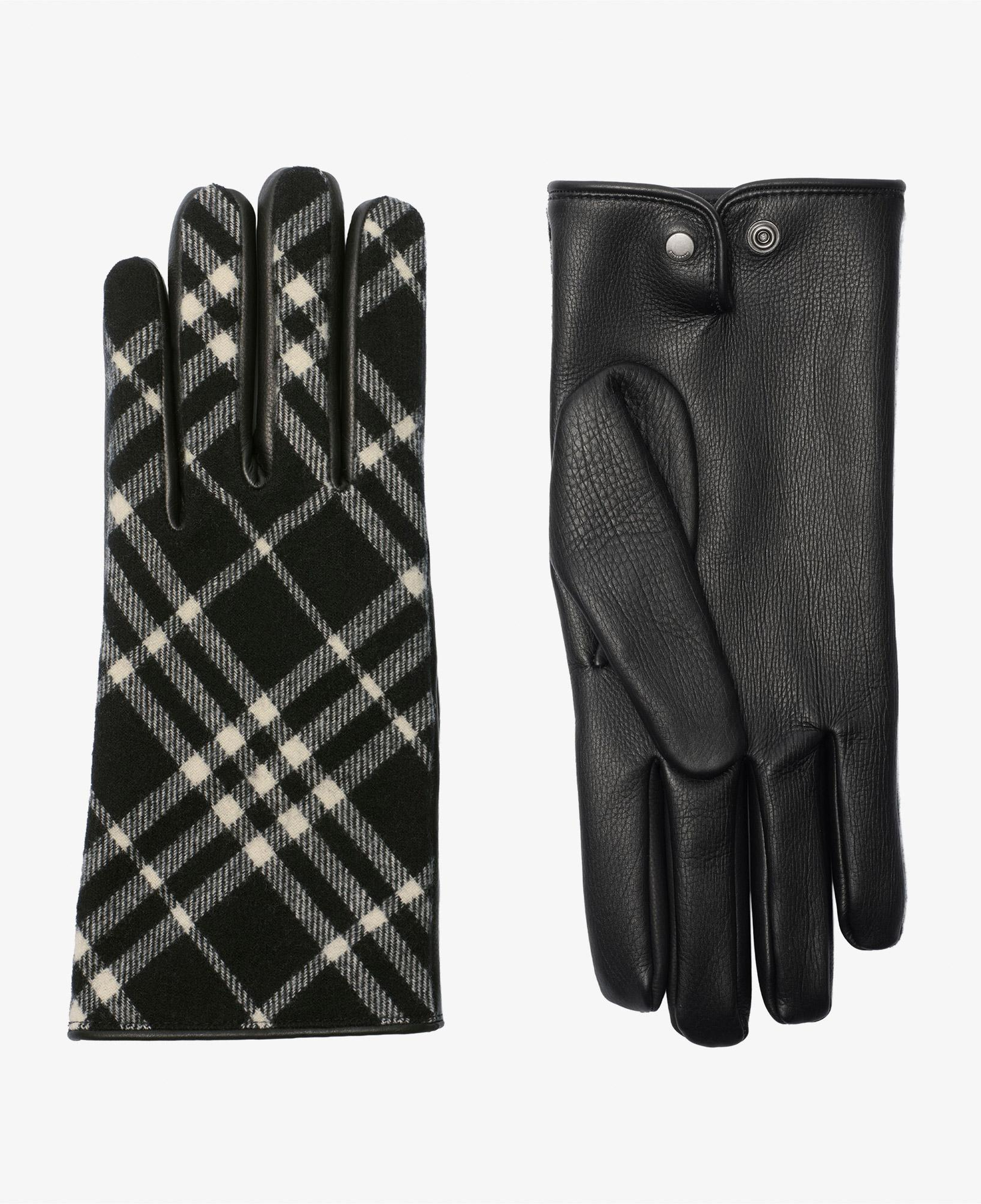 Burberry Core Check Erkek Siyah Eldiven
