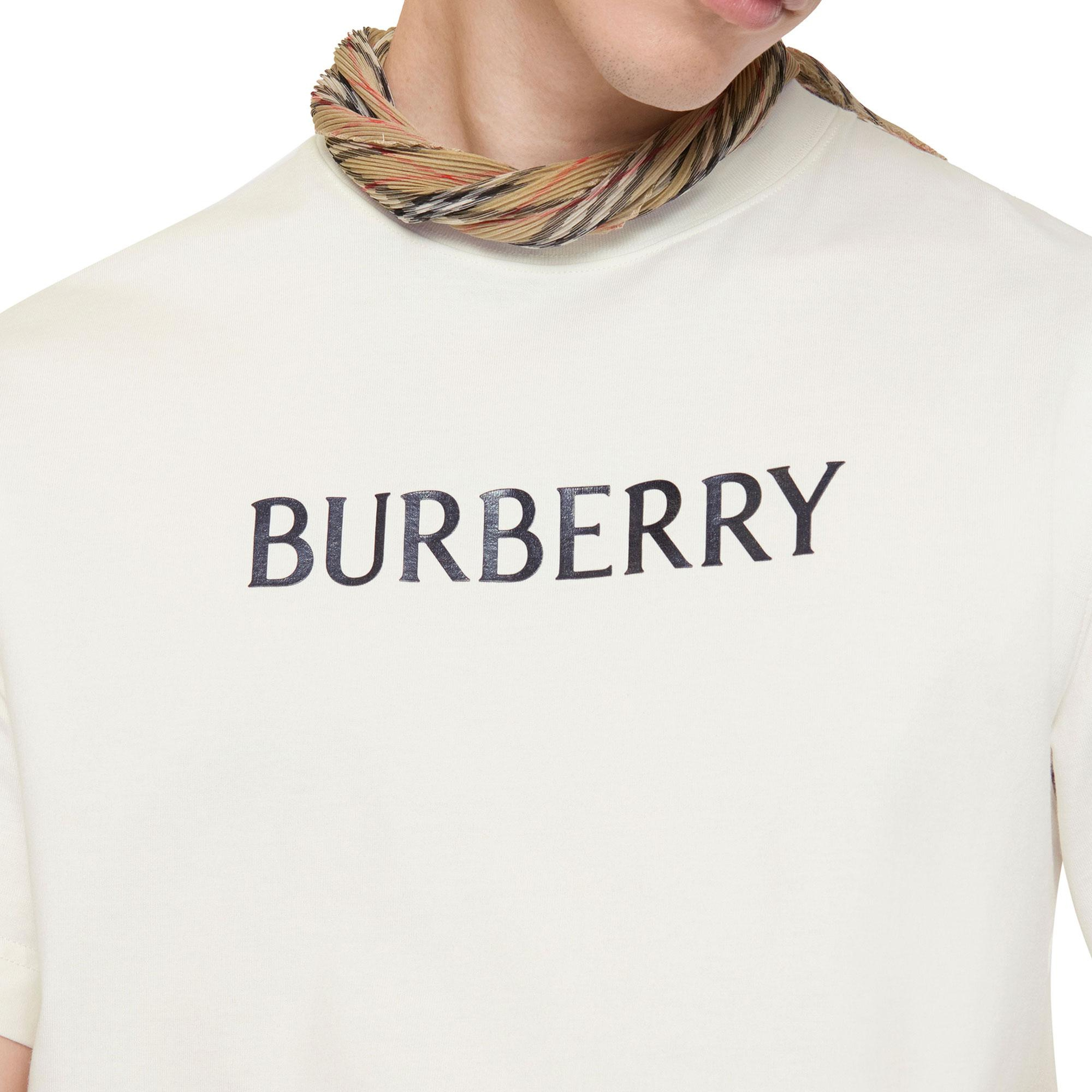 Burberry Seth Erkek Beyaz Tişört