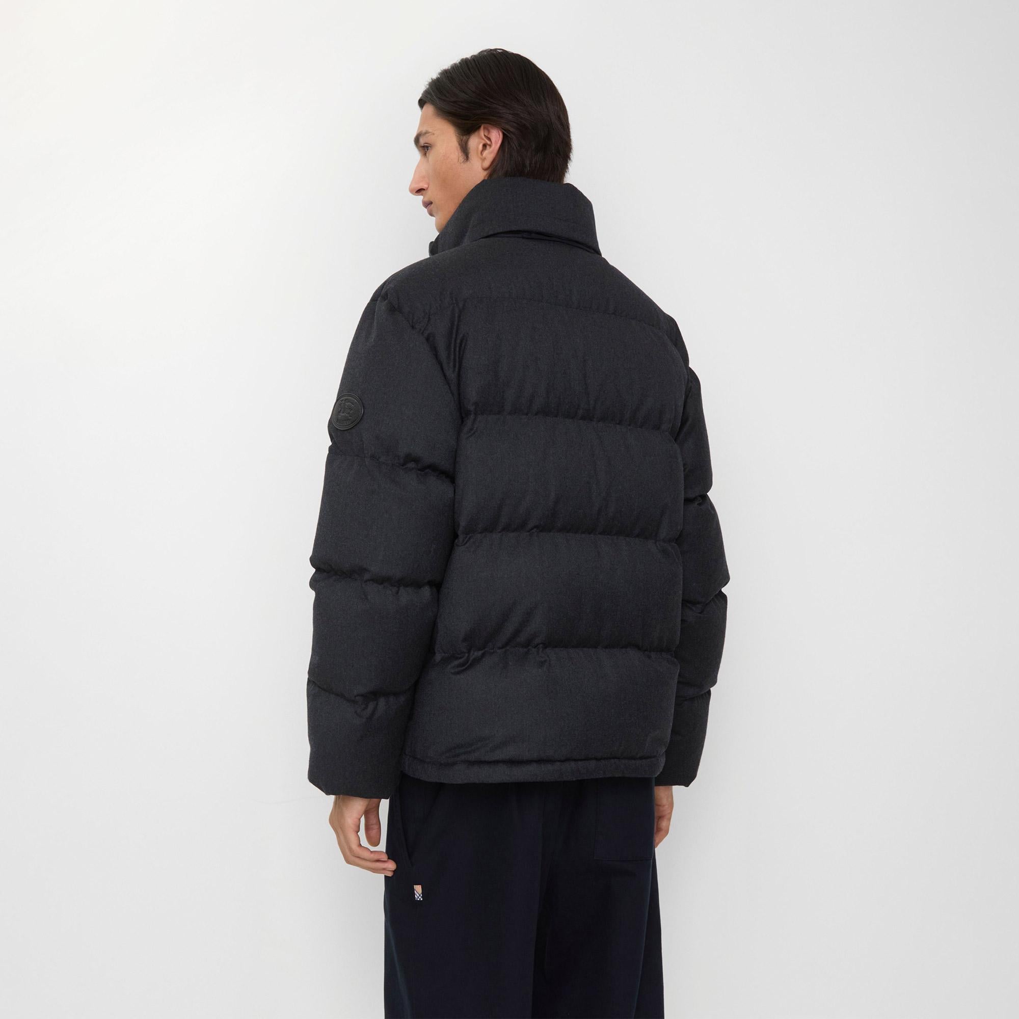 Burberry Snowdon Erkek Gri Mont