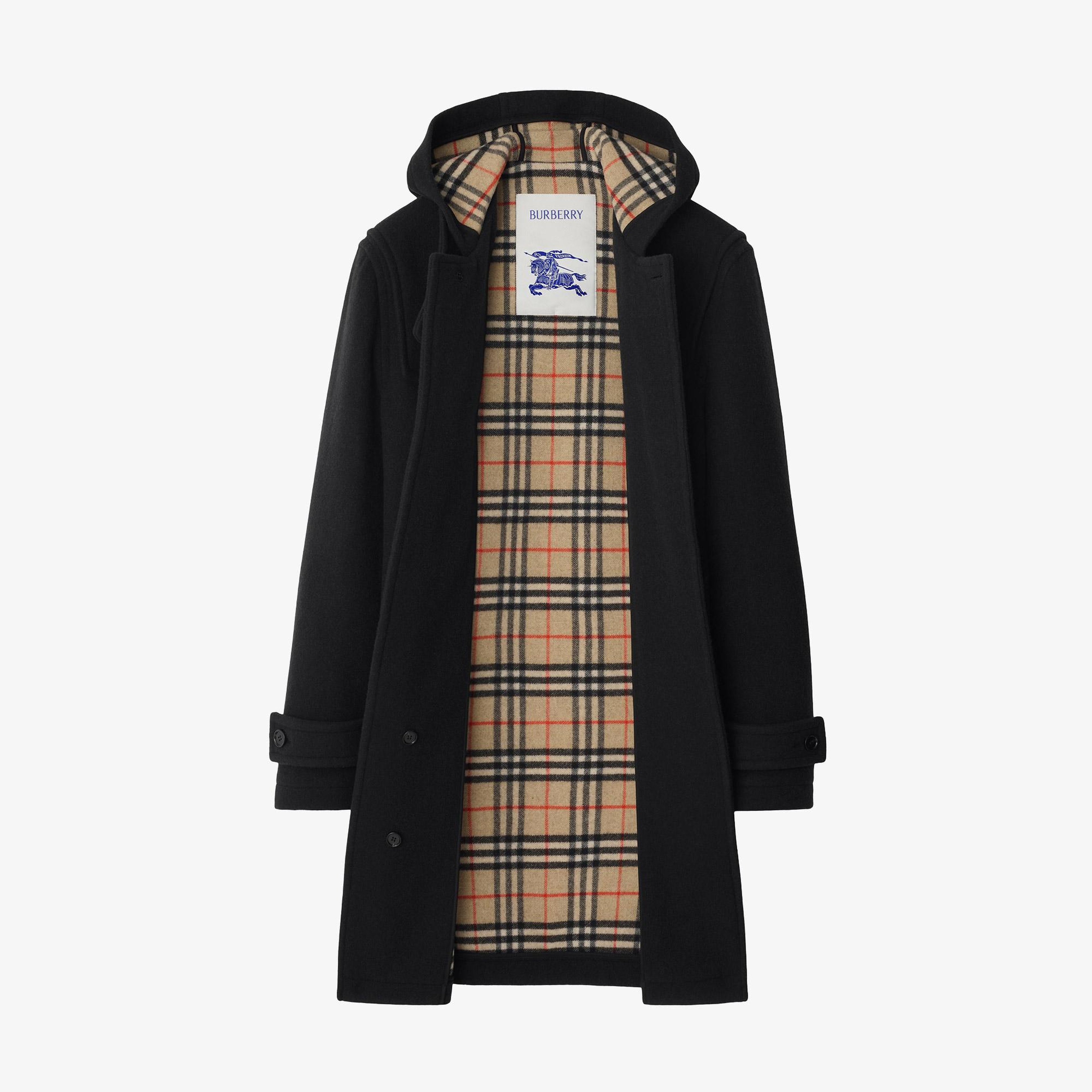 Burberry Harrogate Erkek Siyah Kaban